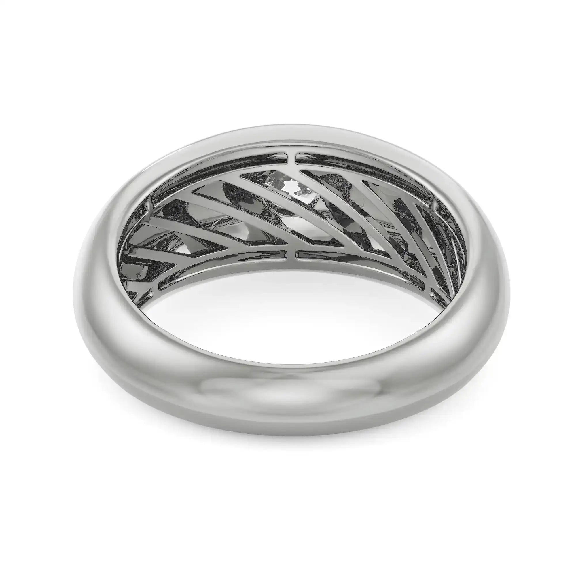 Joshua Lab Grown Diamond Ring - back view in 9KT