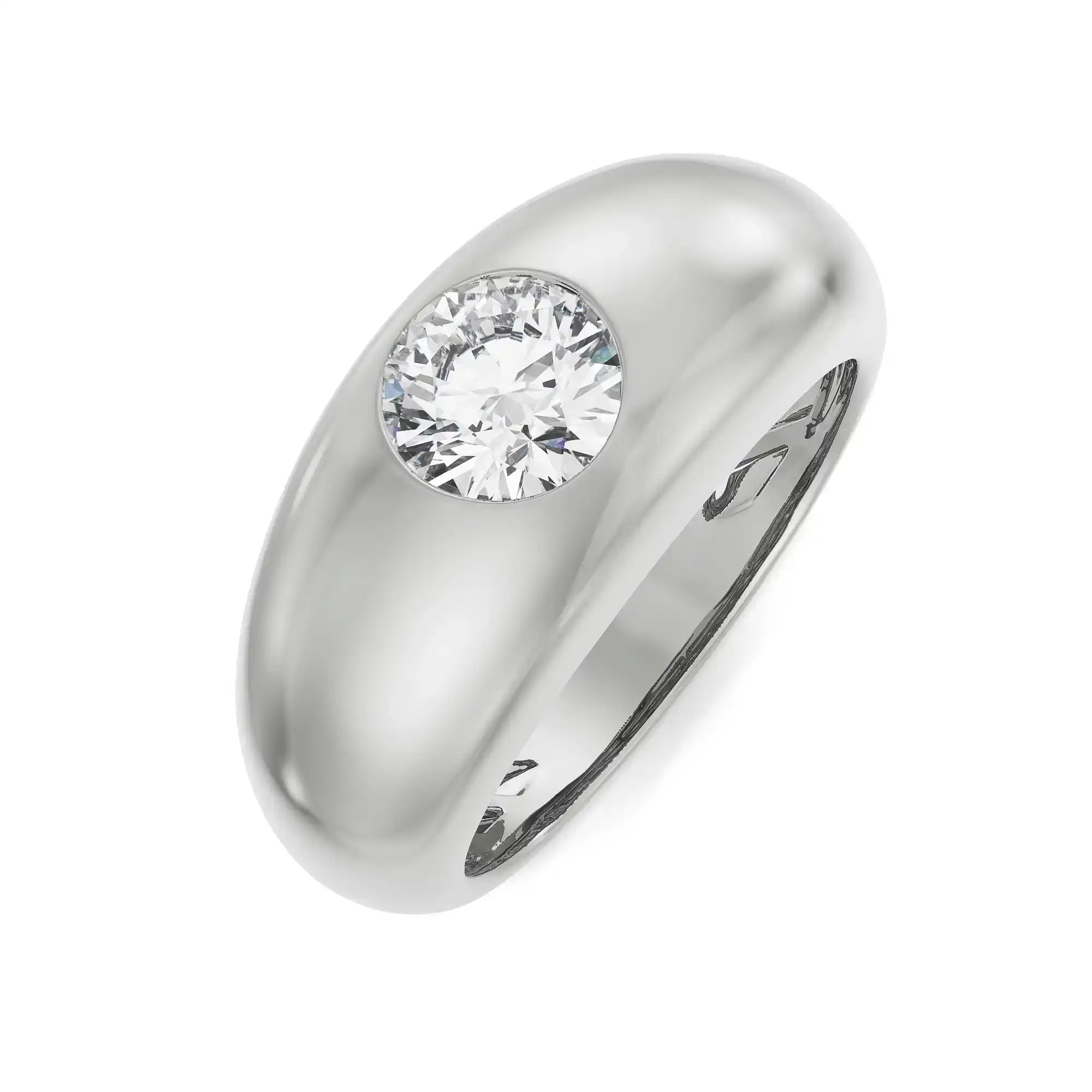 Joshua Lab Grown Diamond Ring - top view in 9KT