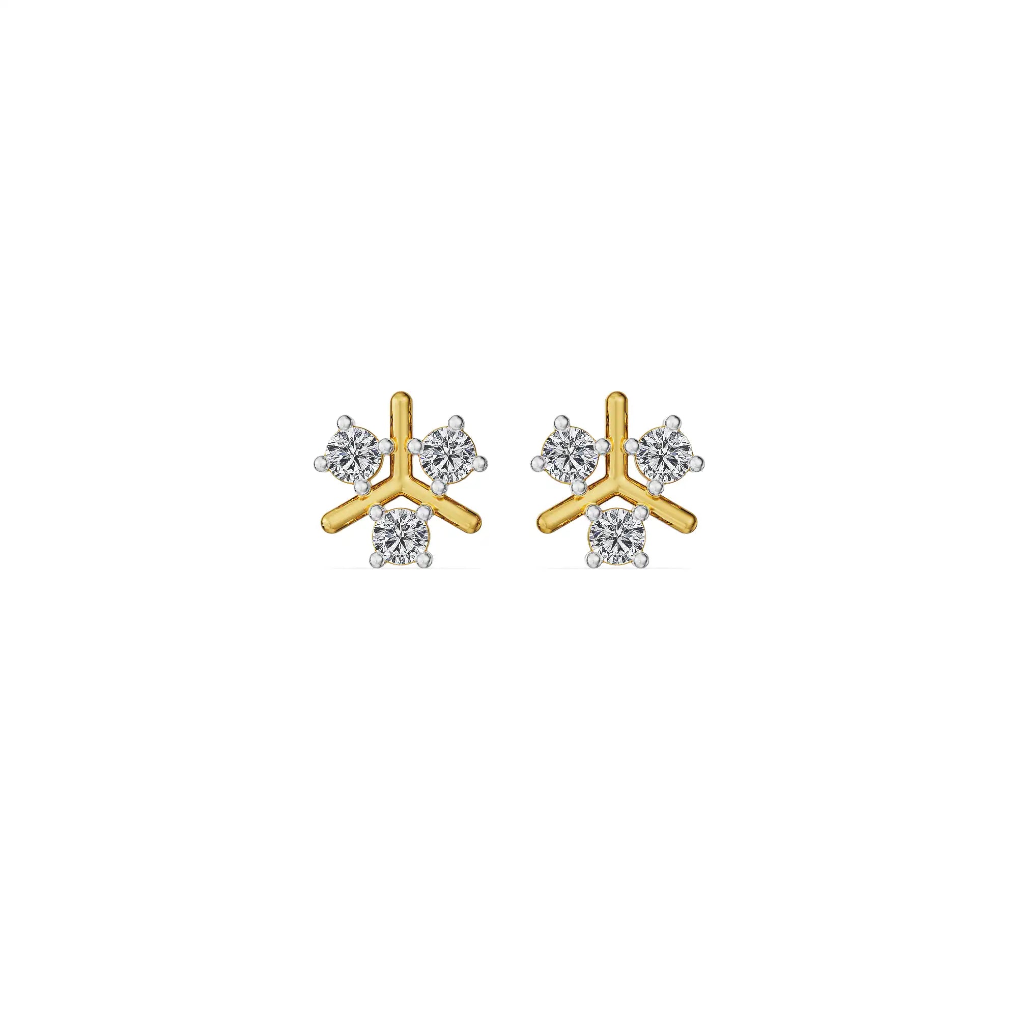 Twinkle Trio Lab Grown Diamond Studs