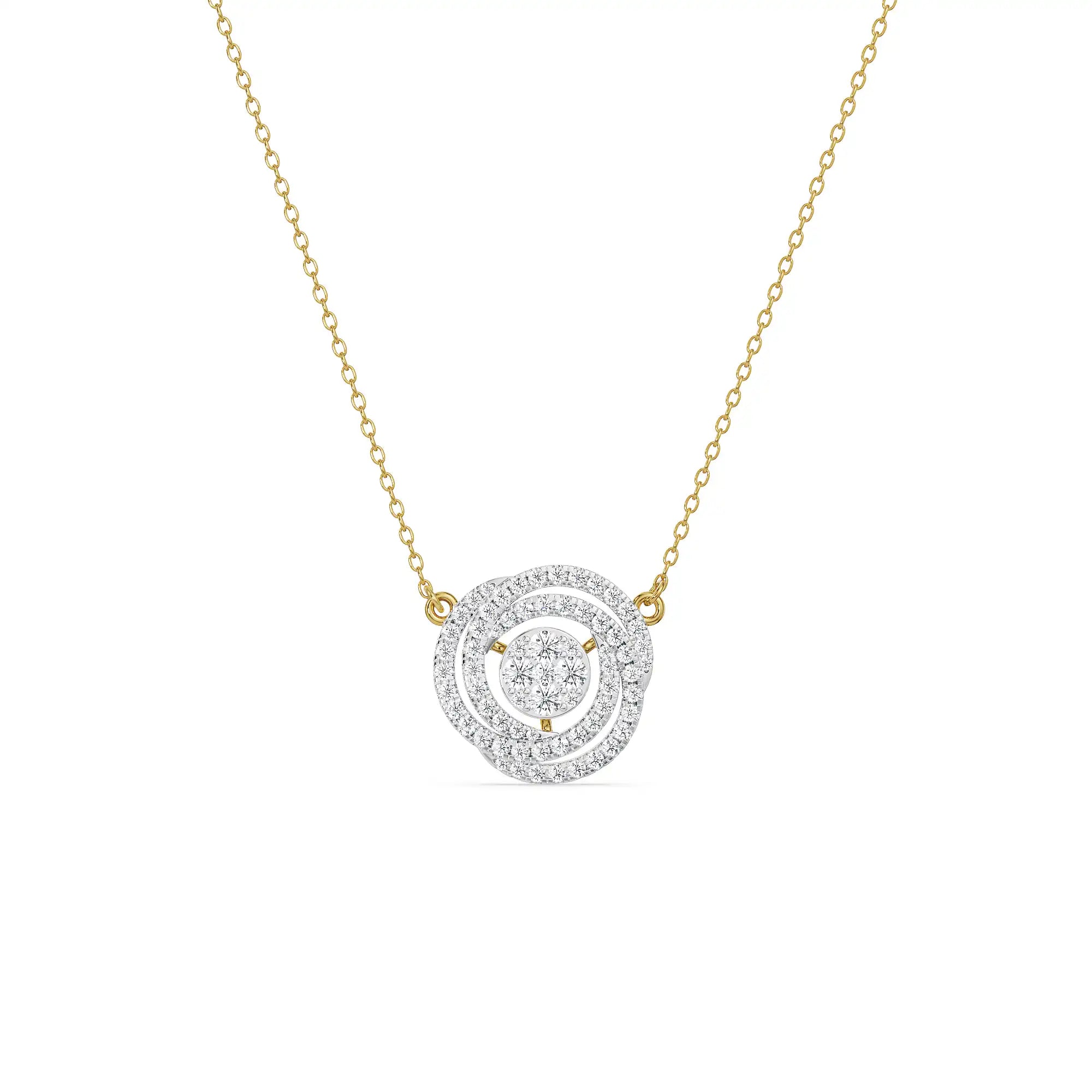 Circle of Life Diamond Mangalsutra prospective view
