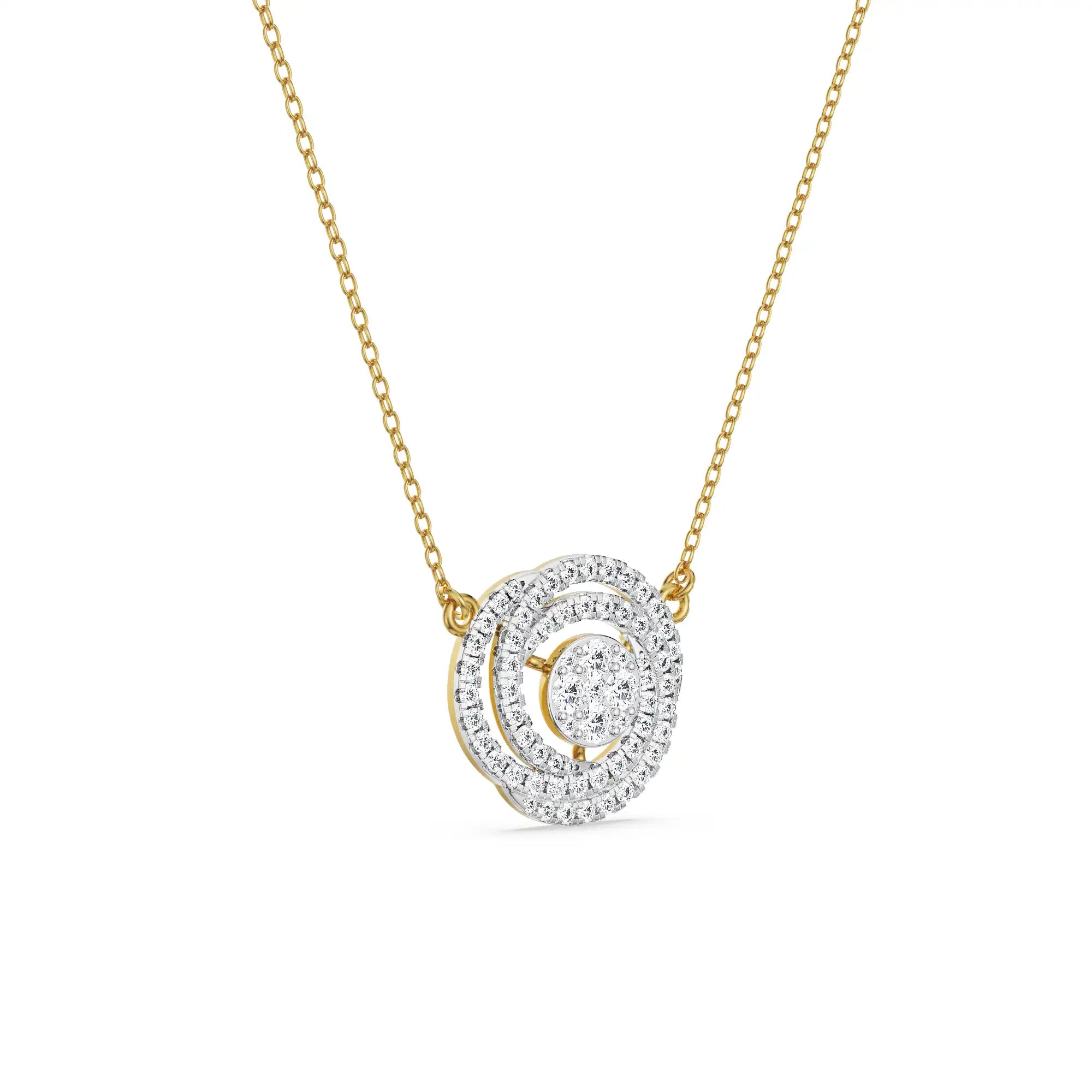 Circle of Life Diamond Mangalsutra side view