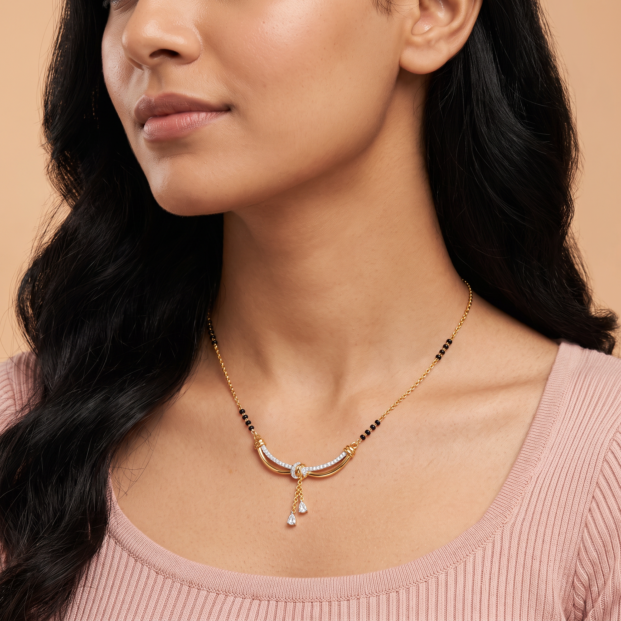 Eternal Knot Lab Grown Diamond Mangalsutra