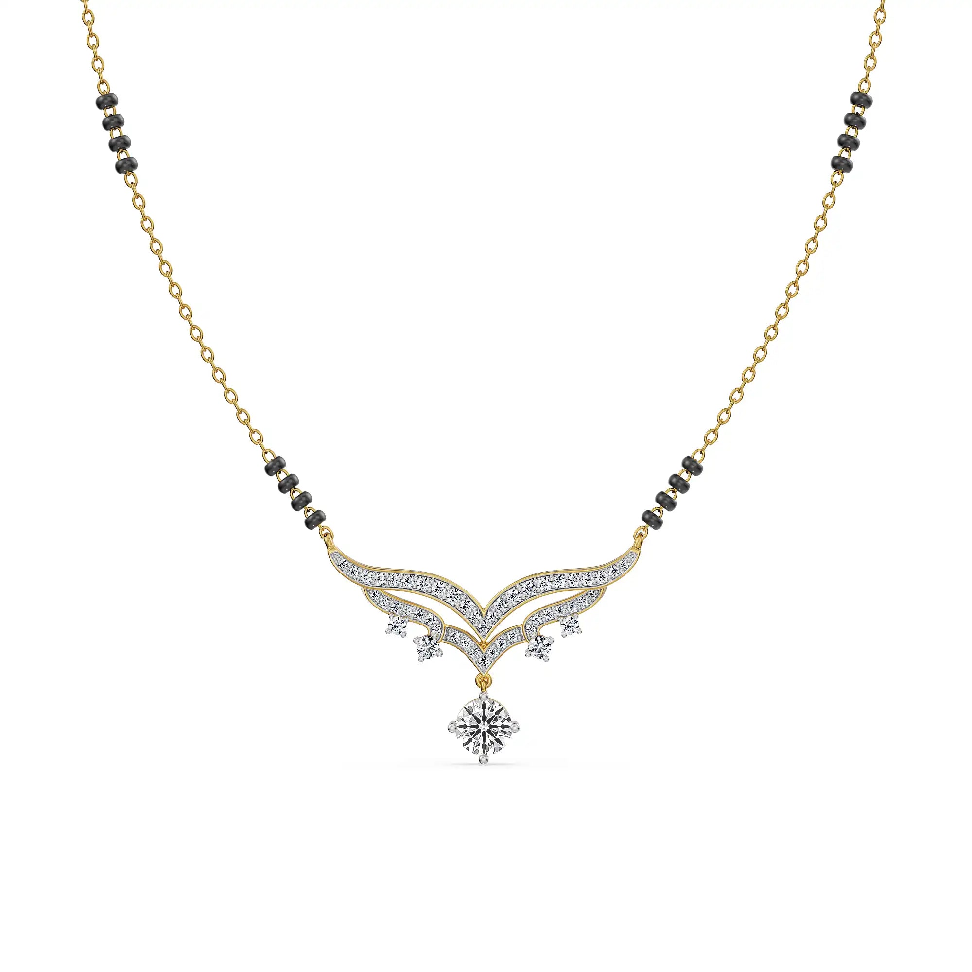 Vaidehi Hearts & Arrows Lab Grown Diamond Mangalsutra