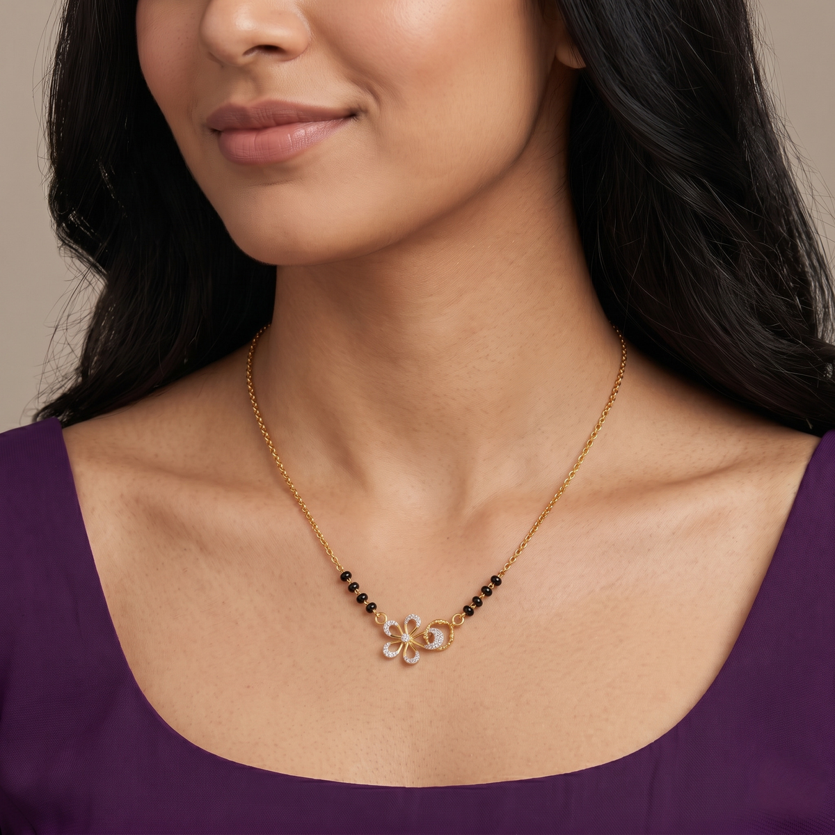 Kusum Lab Grown Diamond Mangalsutra