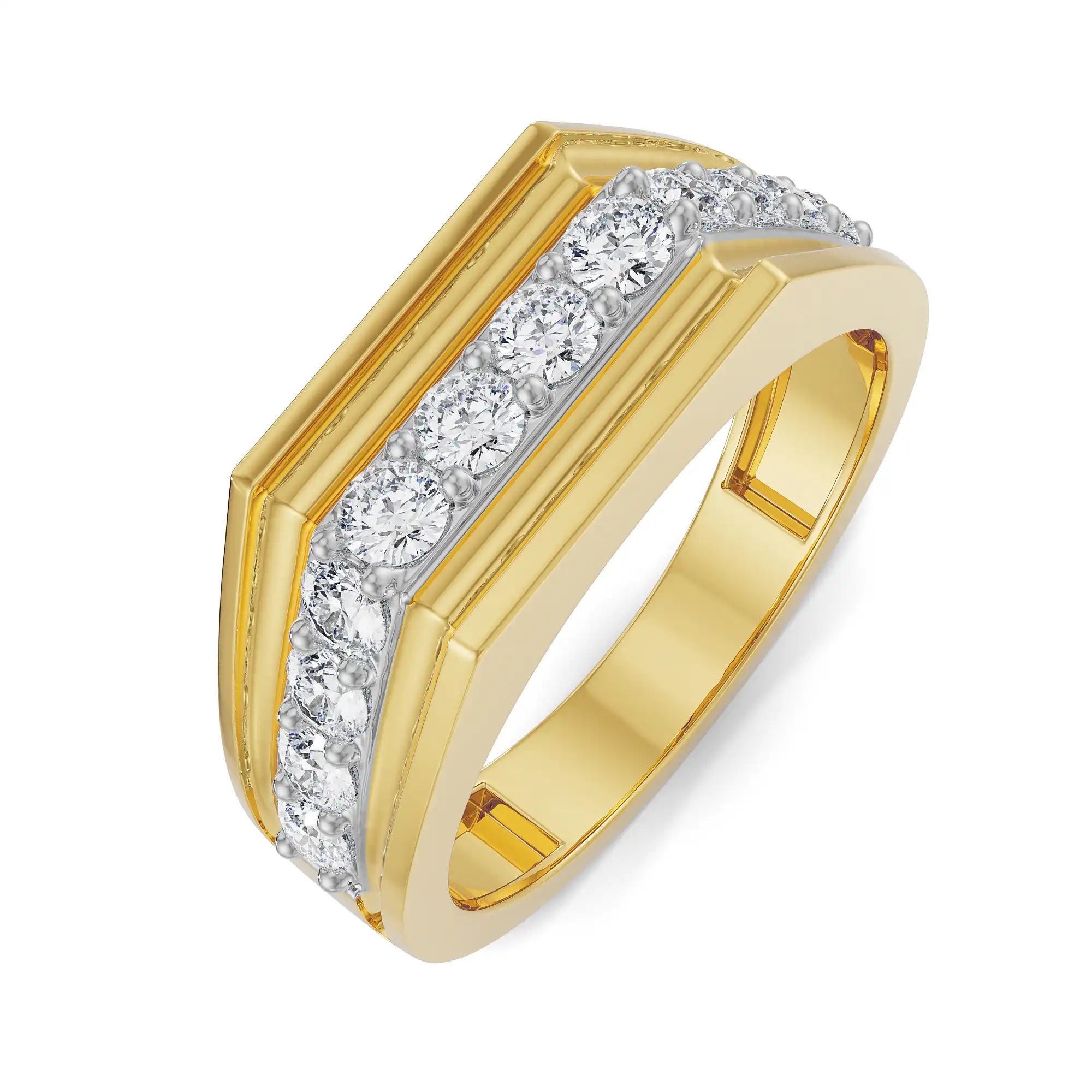Palagio Wedding Band Top View