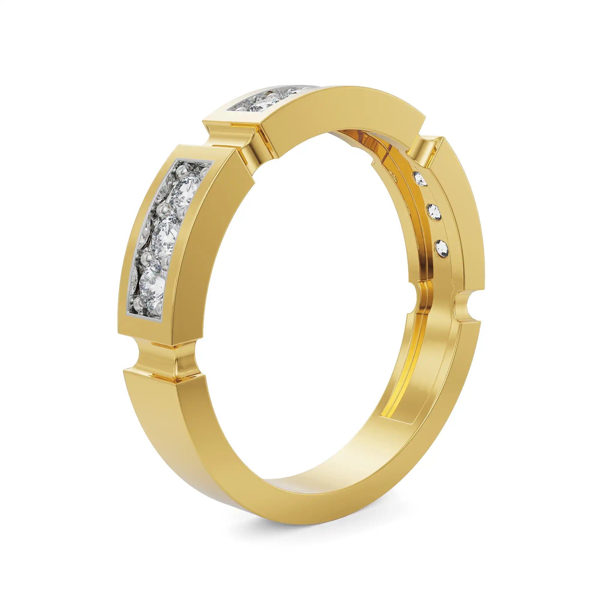 Elior Wedding Band Side View