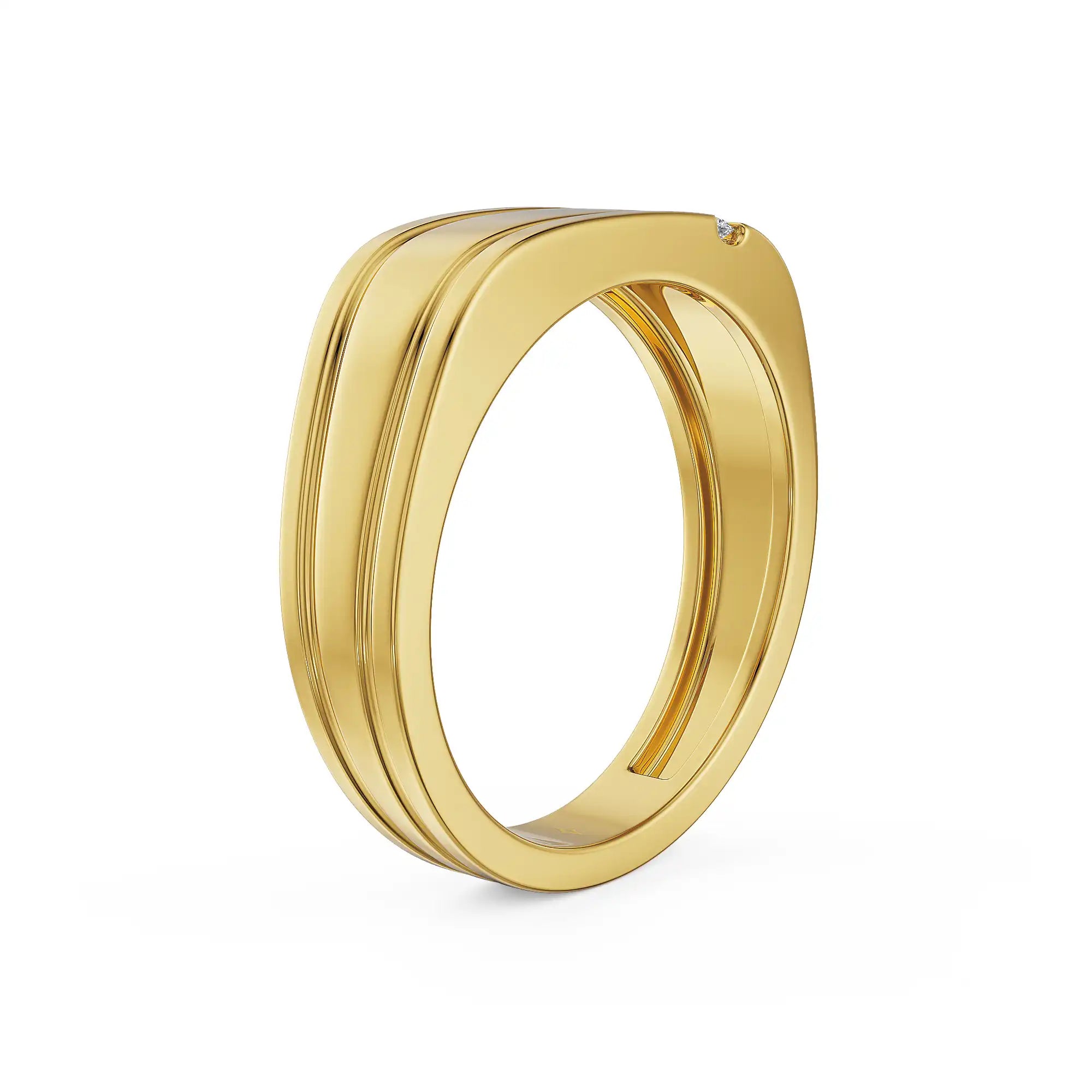 Sovereign Glow Lab Grown Diamond Mens Ring