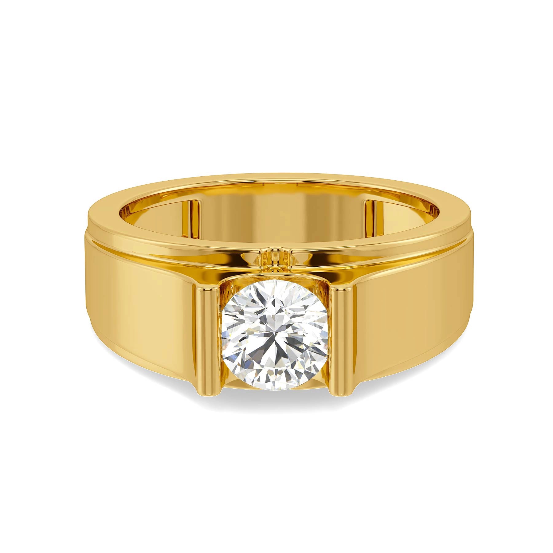 Celestial Solitaire Lab Grown Diamond Men's Ring