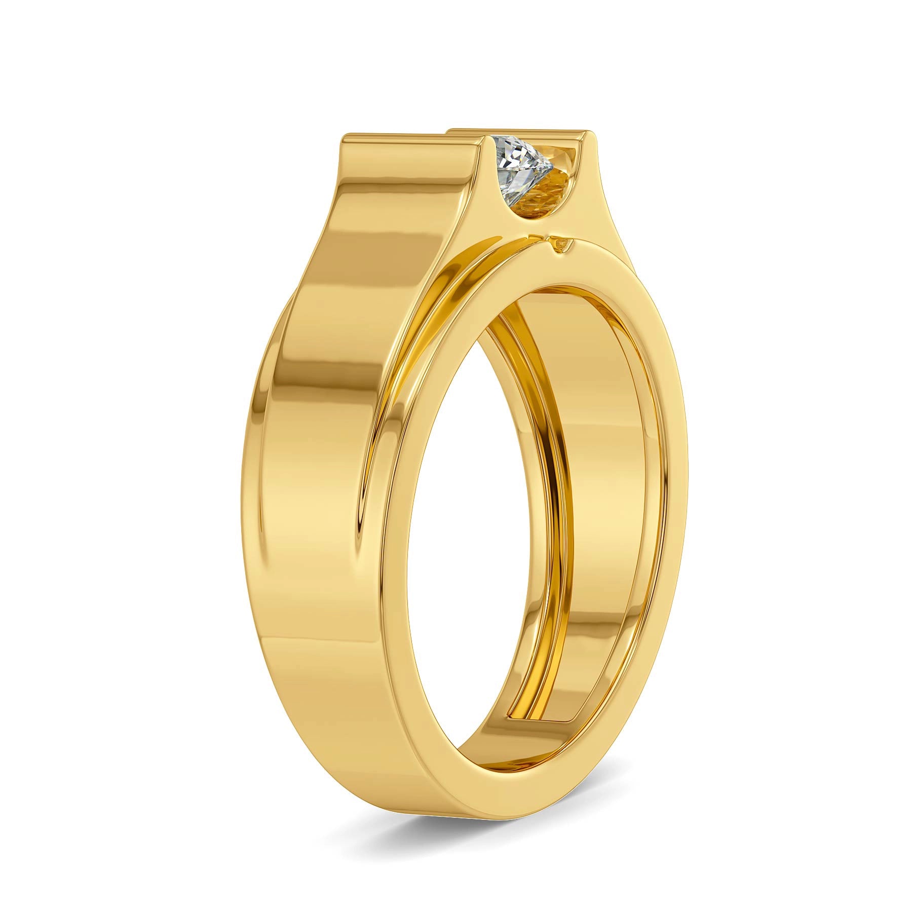 Celestial Solitaire Lab Grown Diamond Men's Ring