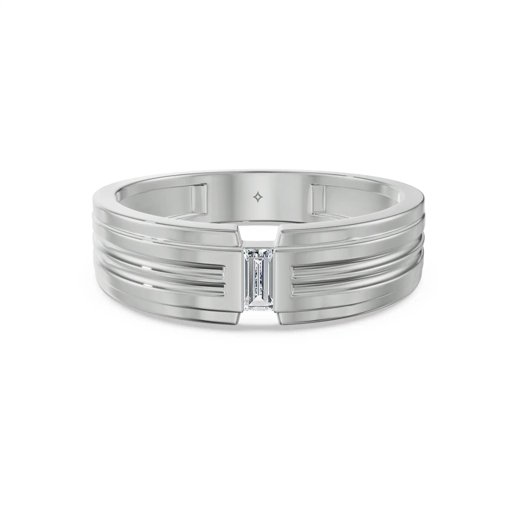 Strata Edge Lab Grown Diamond Men's Ring