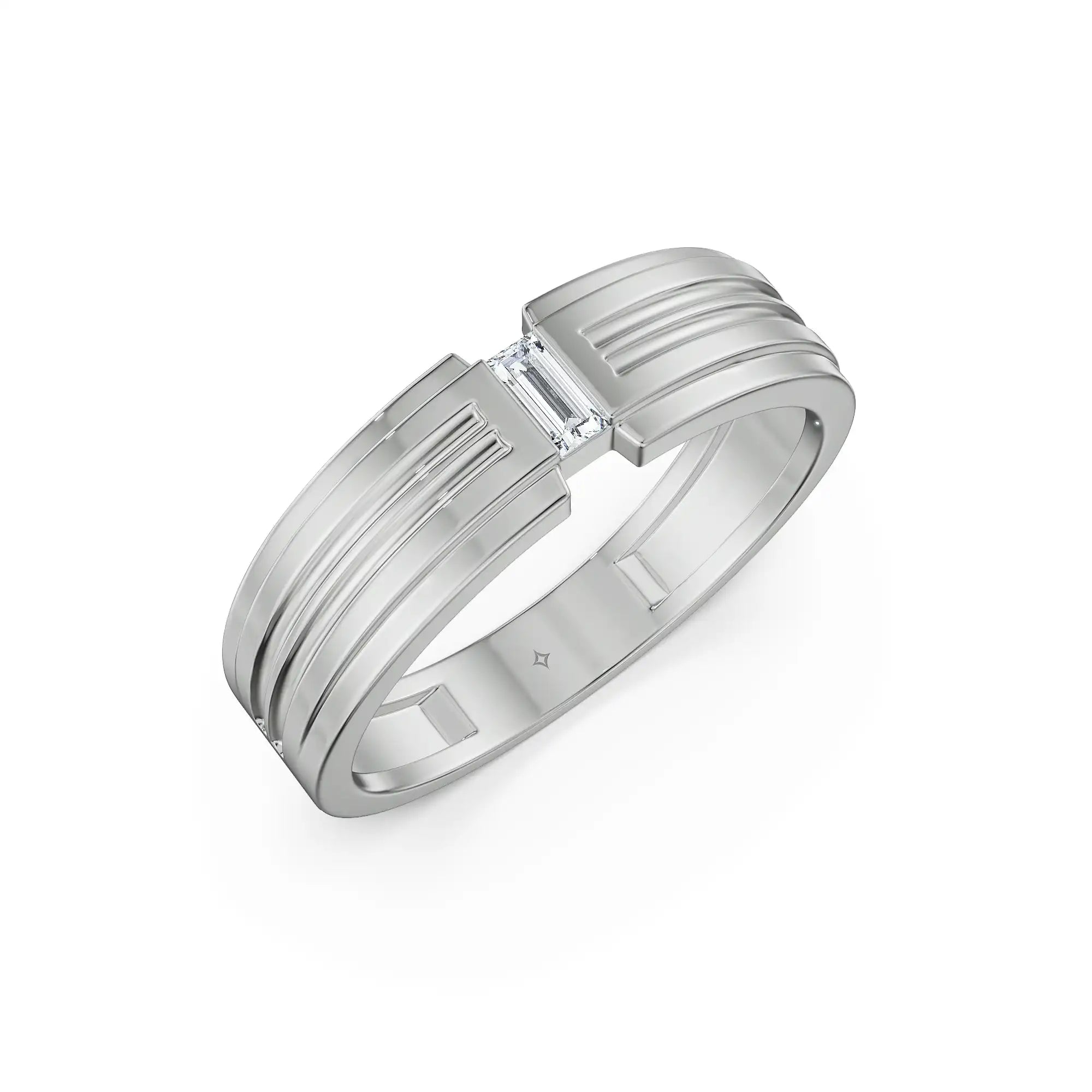 Strata Edge Lab Grown Diamond Men's Ring