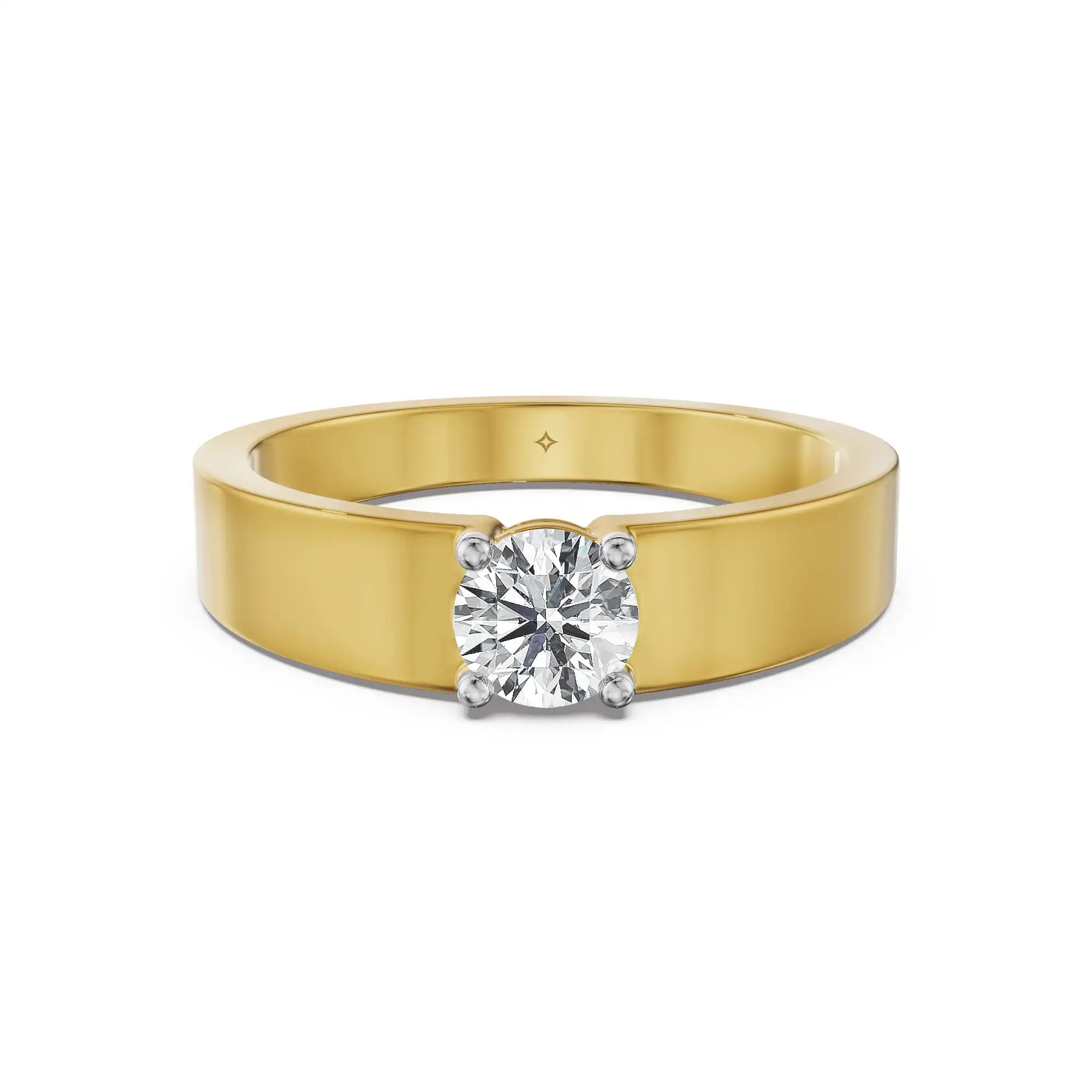 Summit Solitaire Lab Grown Diamond Men's Ring