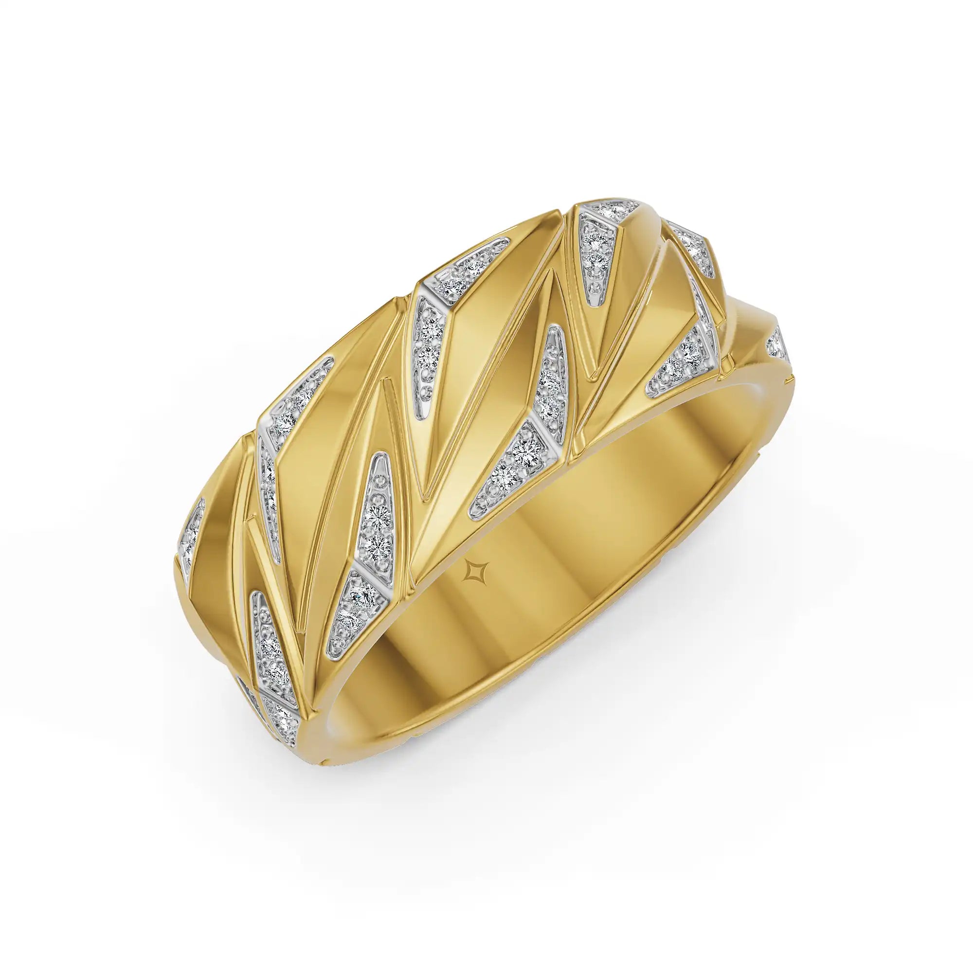 Shard Lab Grown Diamond Men's Ring