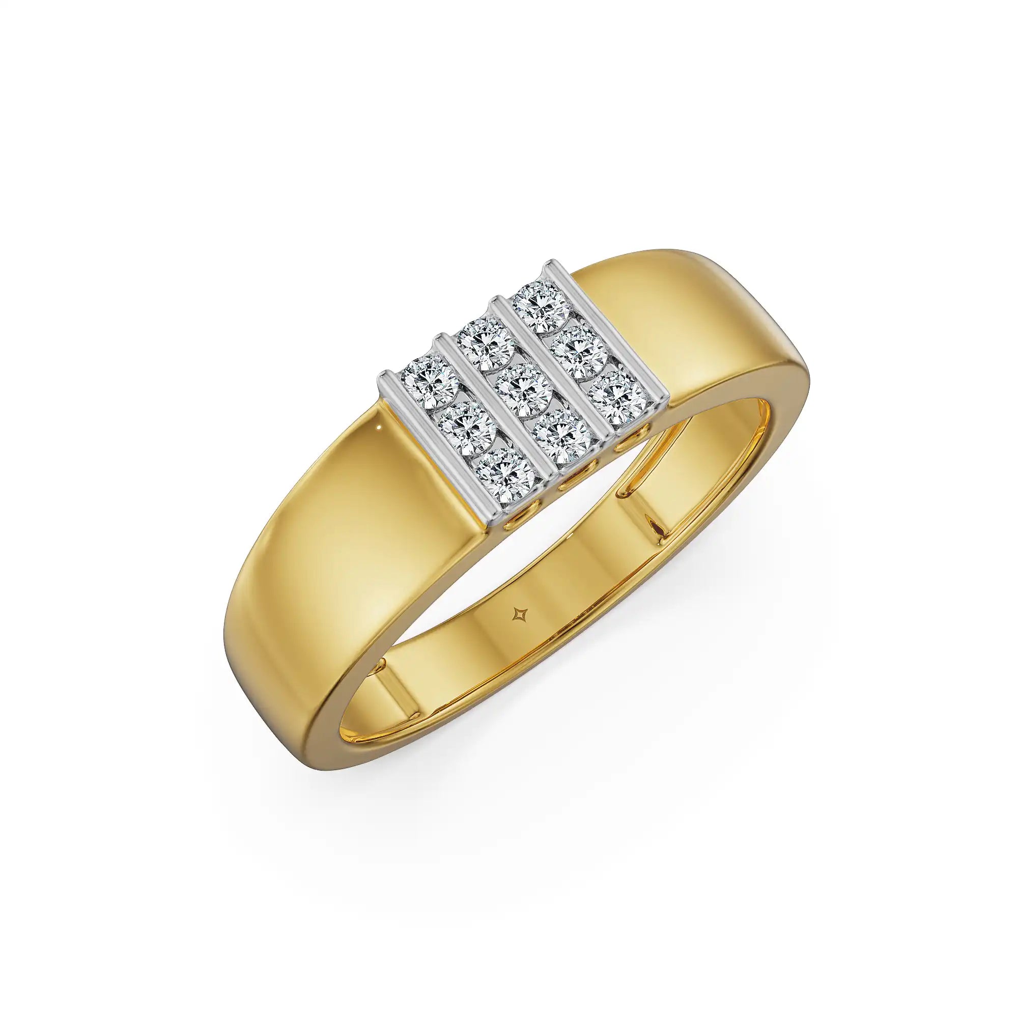 Lustre Line Men’s Lab Grown Diamond Ring
