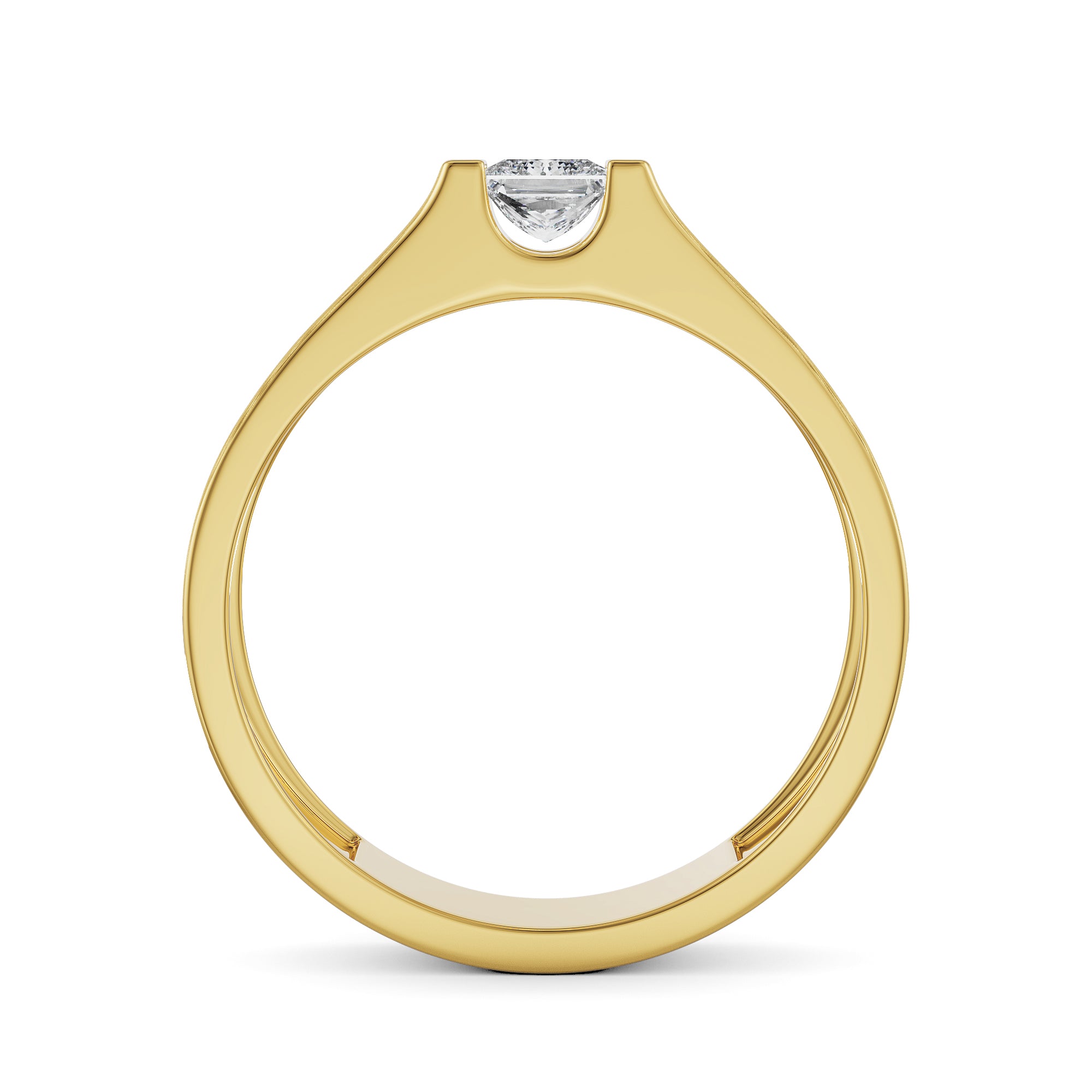Jacob Solitaire Ring Back View
