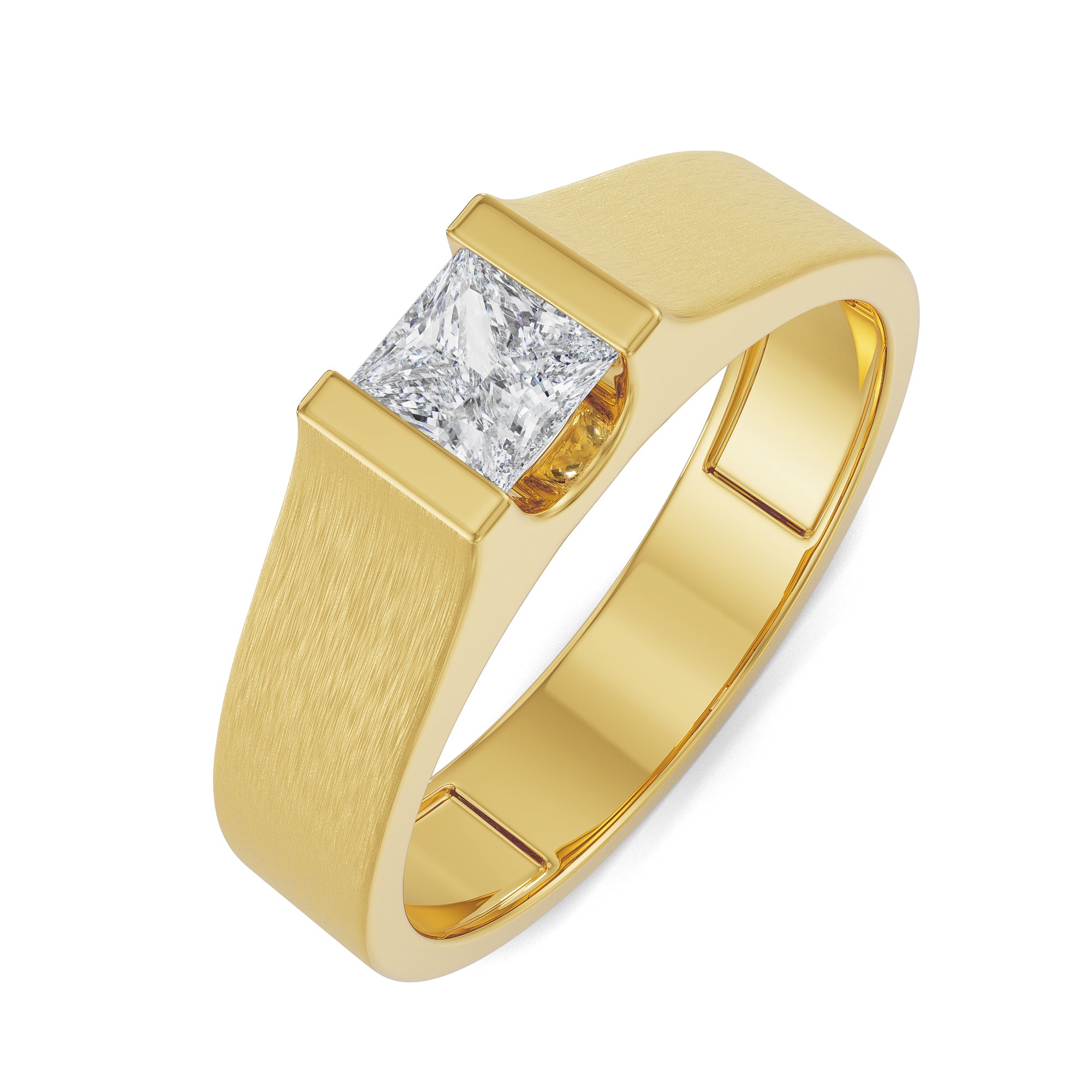 Jacob Solitaire Ring Top View