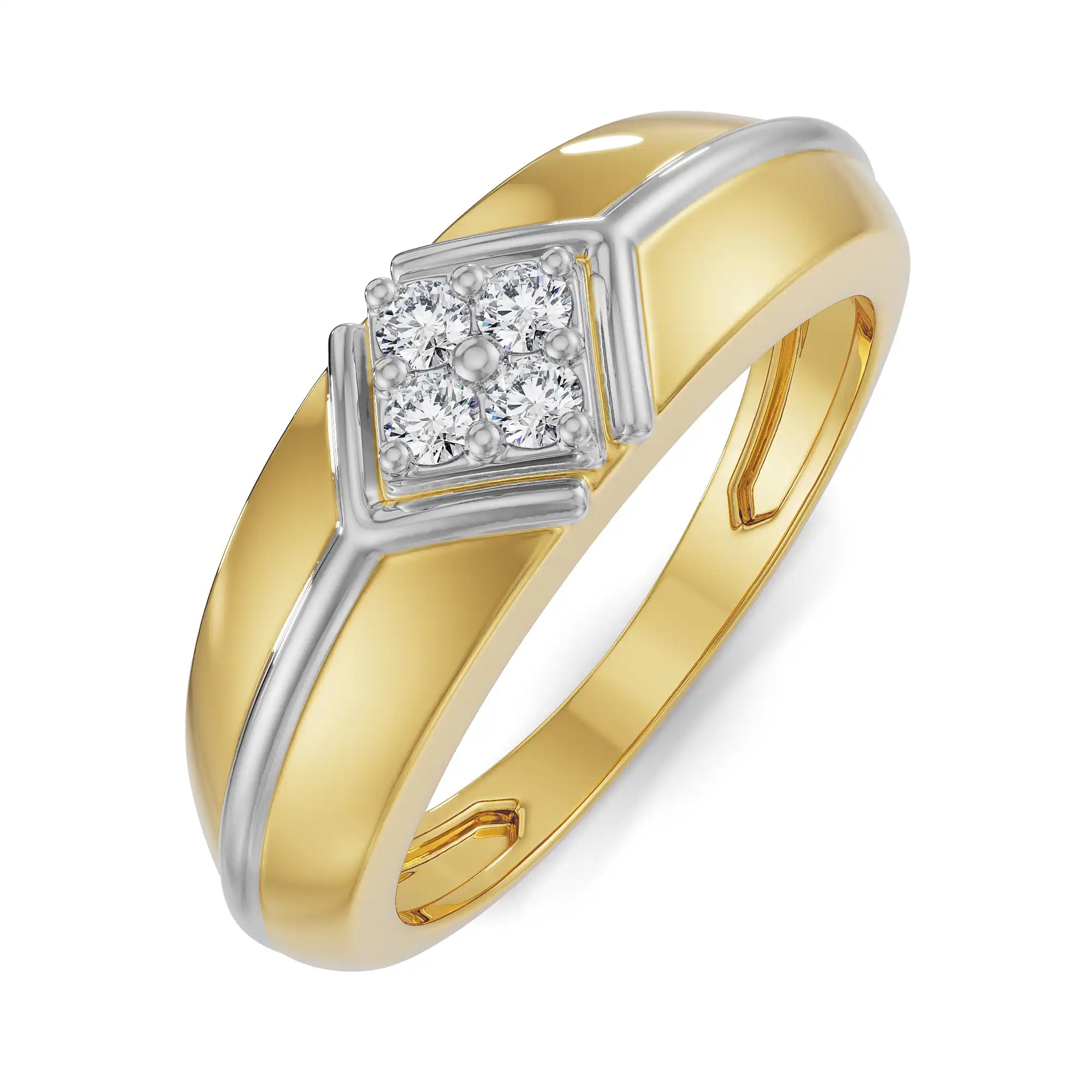 Ezra Diamond Ring Top View