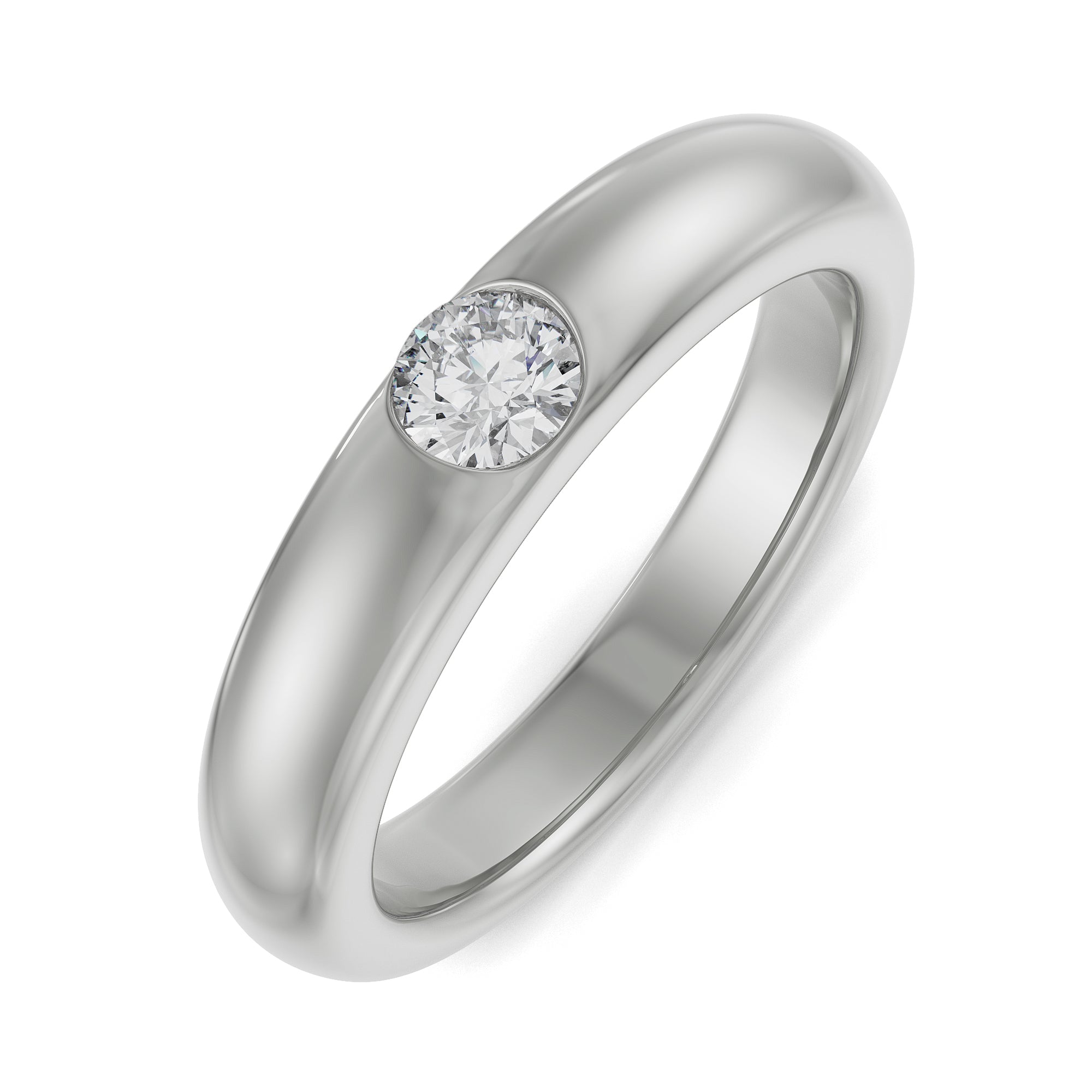 Sleek Round Band Top View