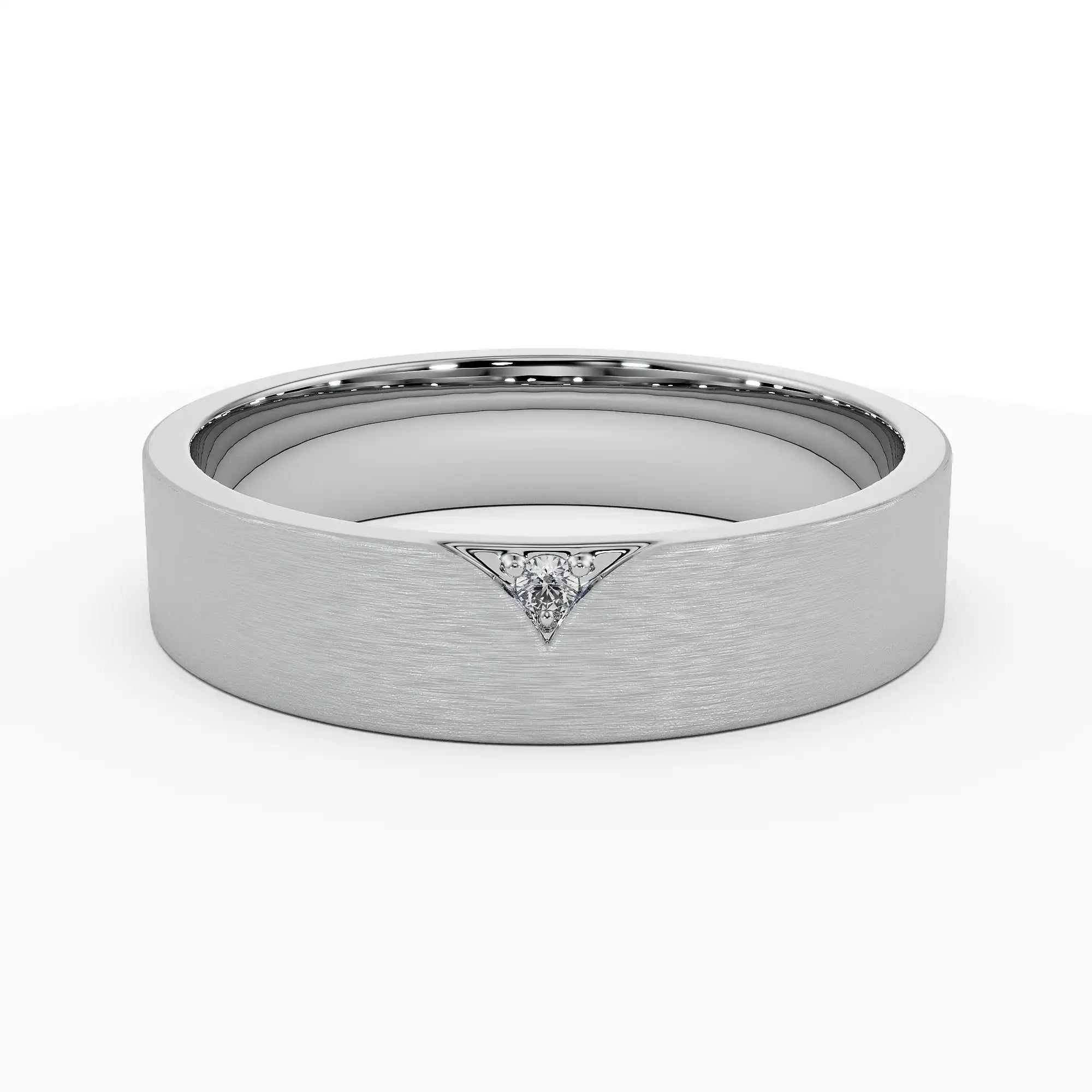 Sezz Diamond Band Front View in 9KT