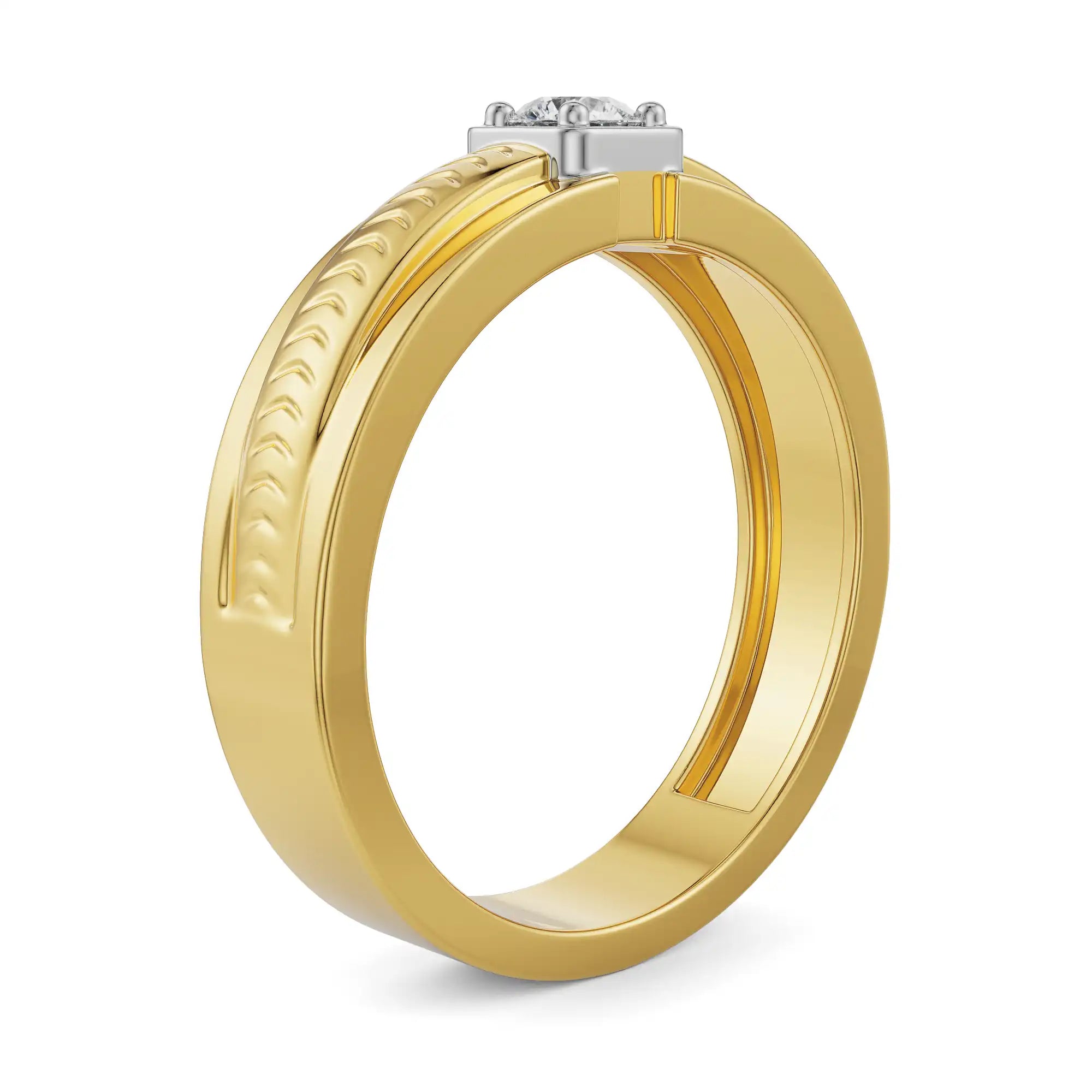 Liam Diamond Ring for Men Side View