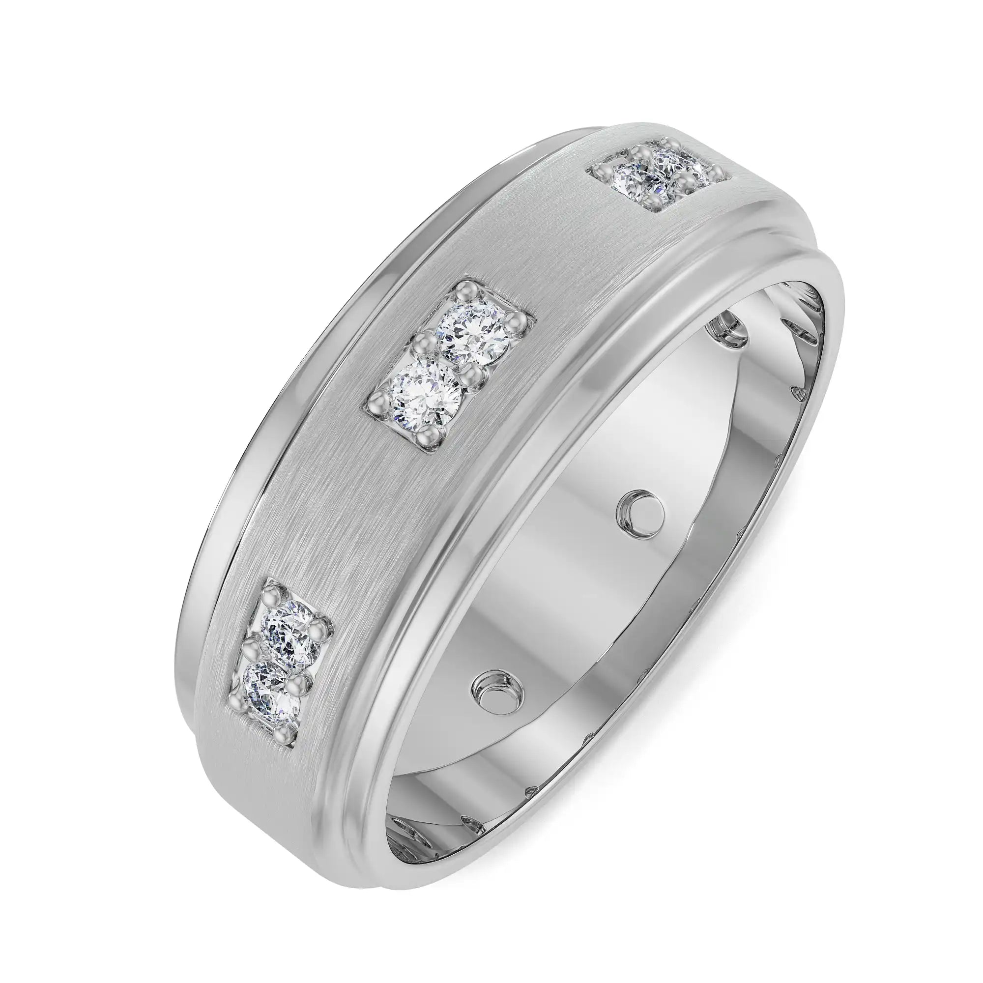 Tezz Diamond Band for Men Top View