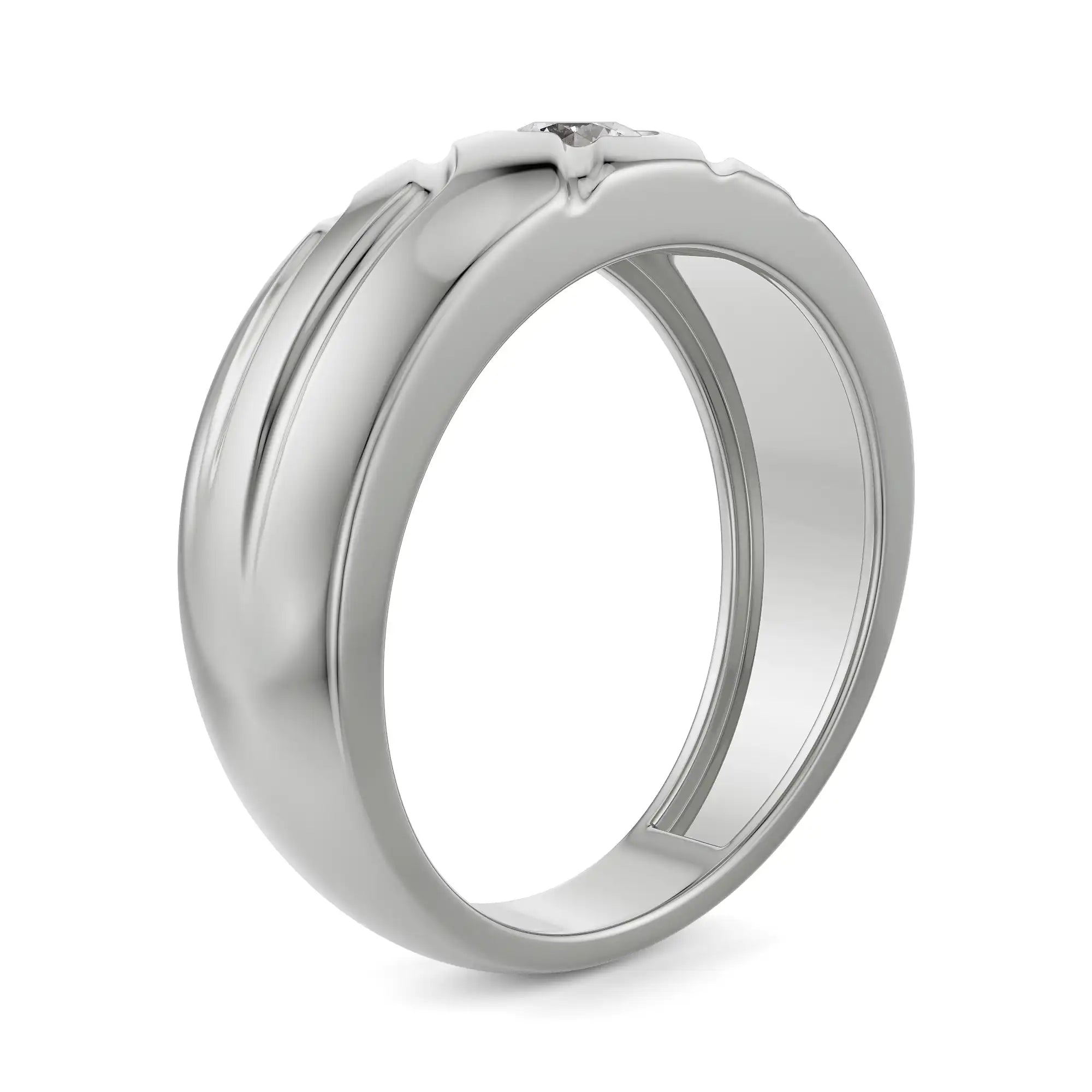 Tuscan Diamond Ring for Him Side View