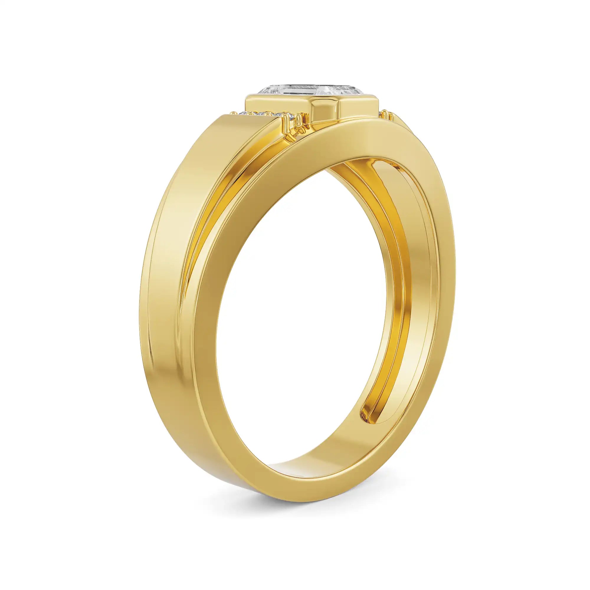 Archie Men’s Engagement Ring Side View