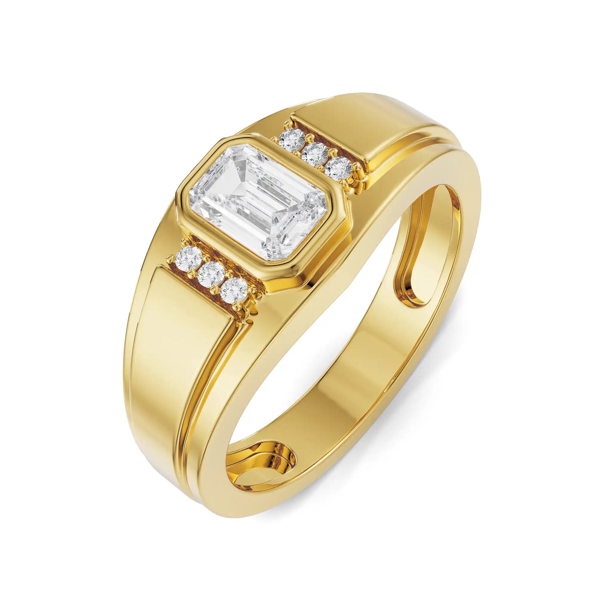 Archie Men’s Engagement Ring Top View