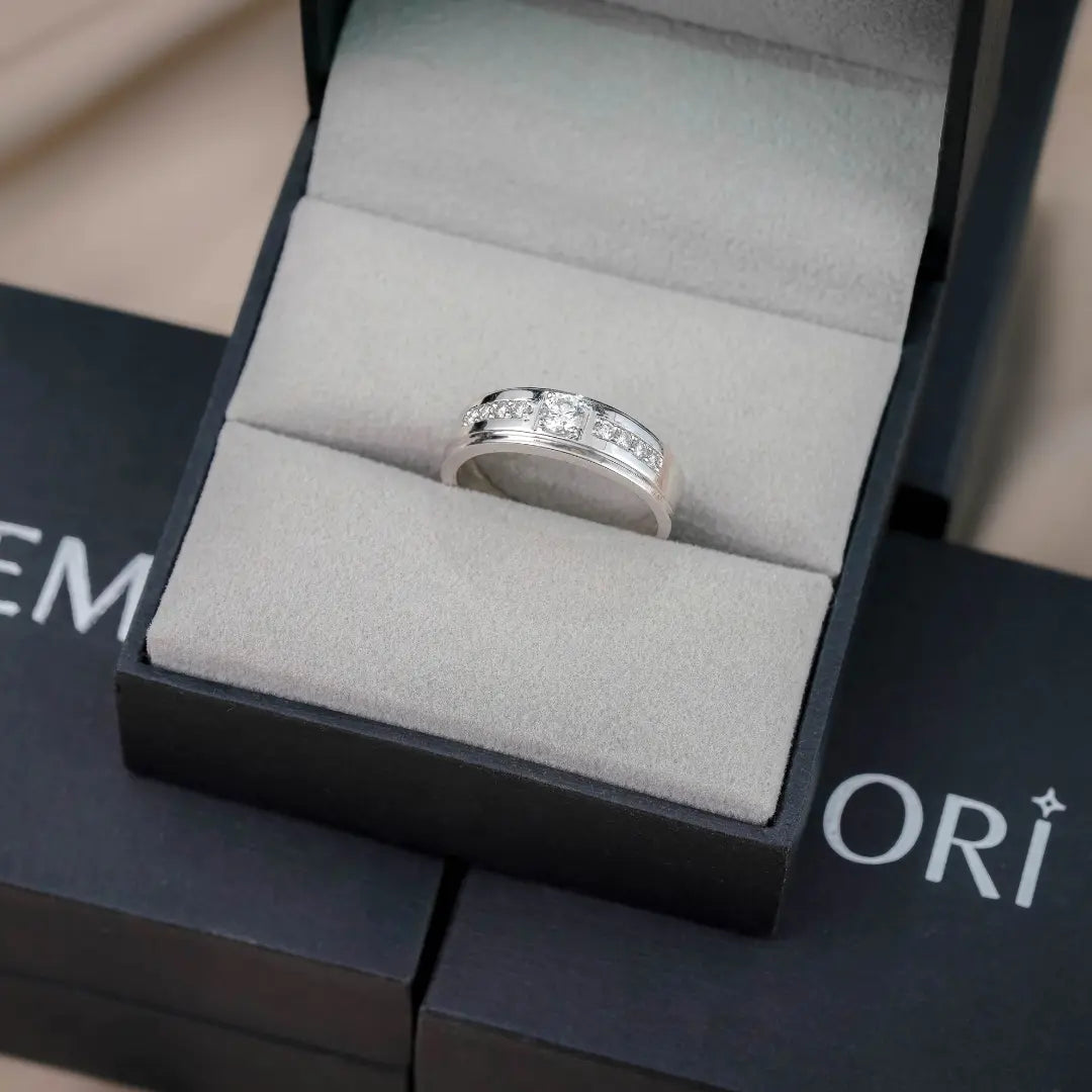 Stardust Diamond Ring for Men Prospective View