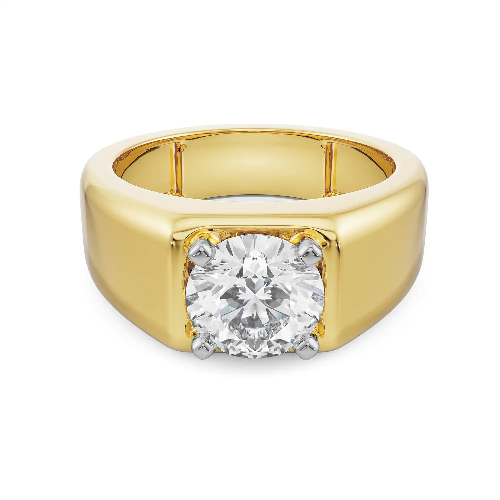 Asher Diamond Ring for Men Front View