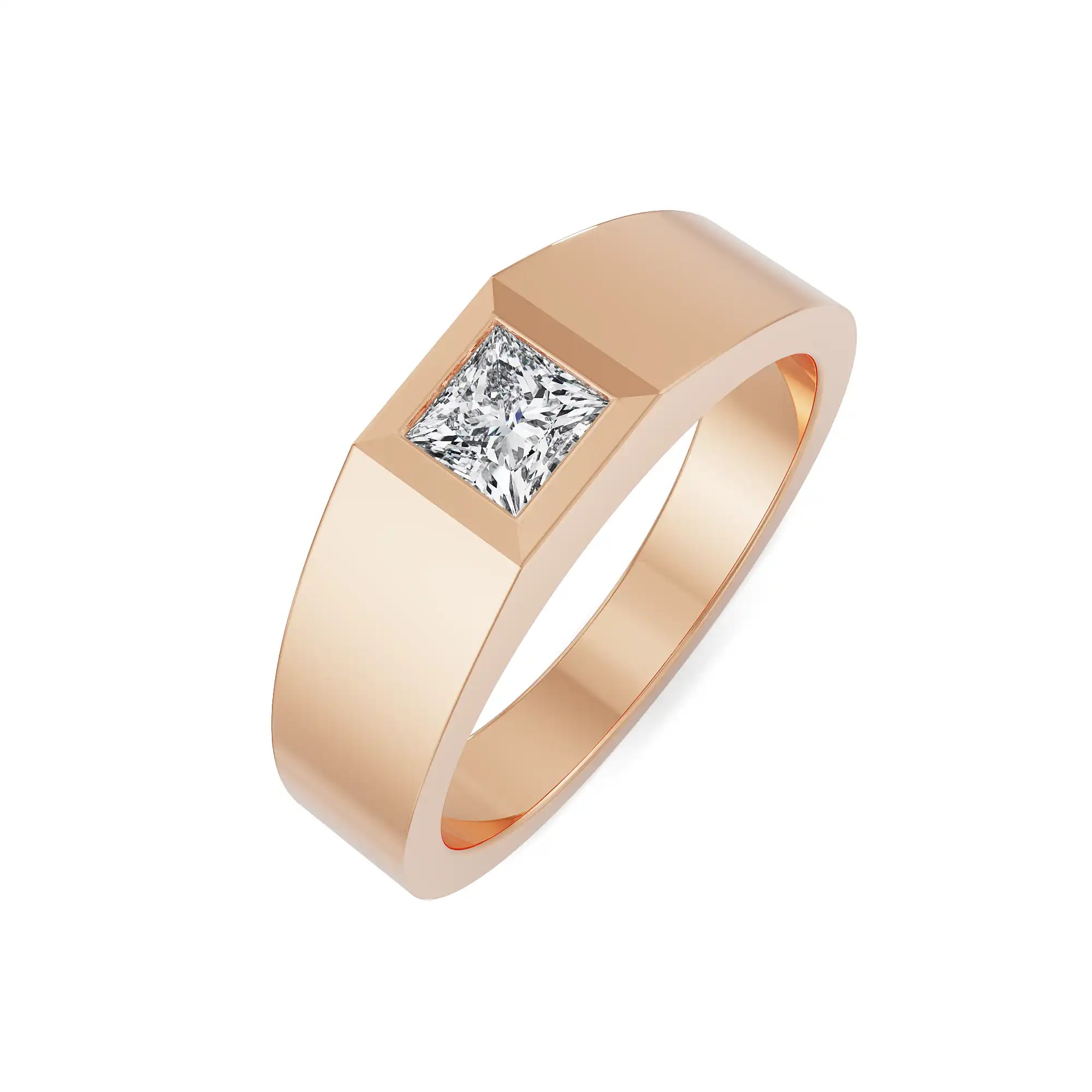 Princess Cut Jake Diamond Ring Top View