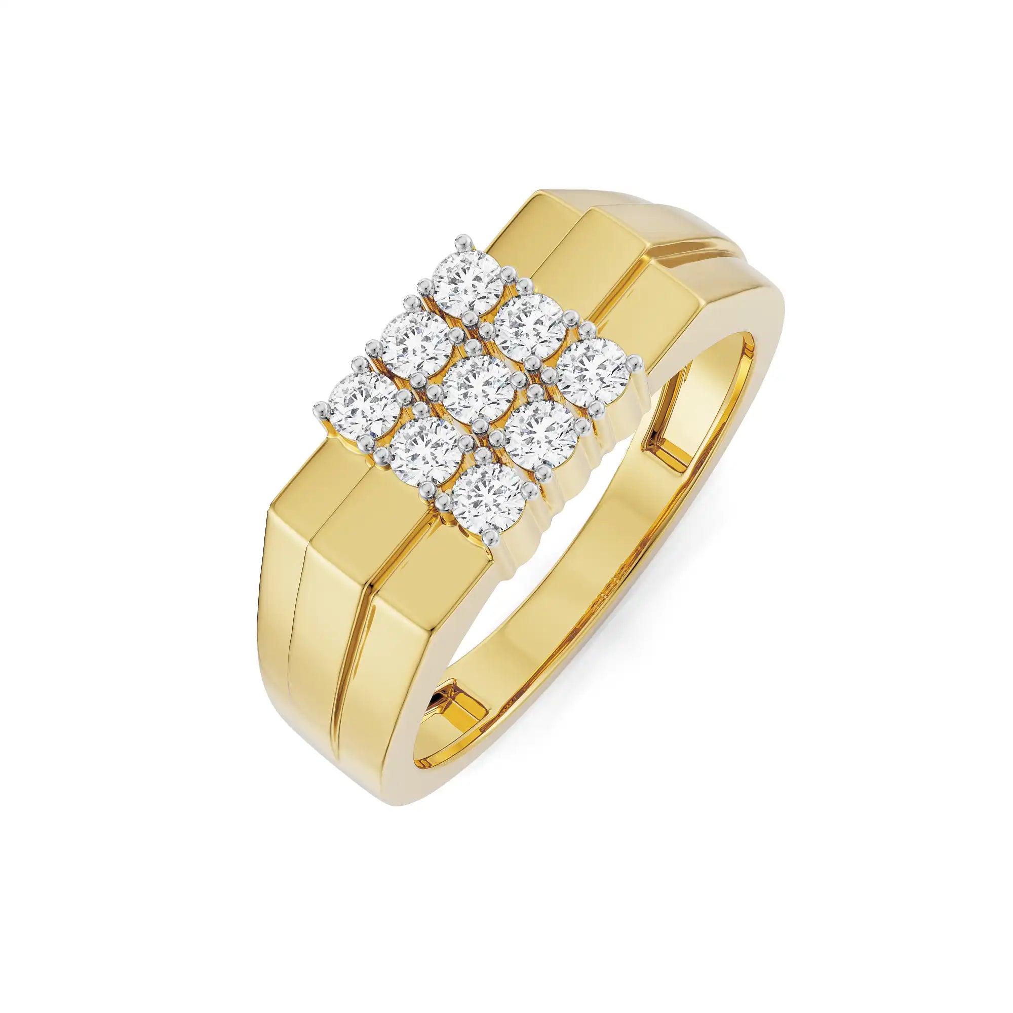 Arthur Diamond Ring for Men Top View