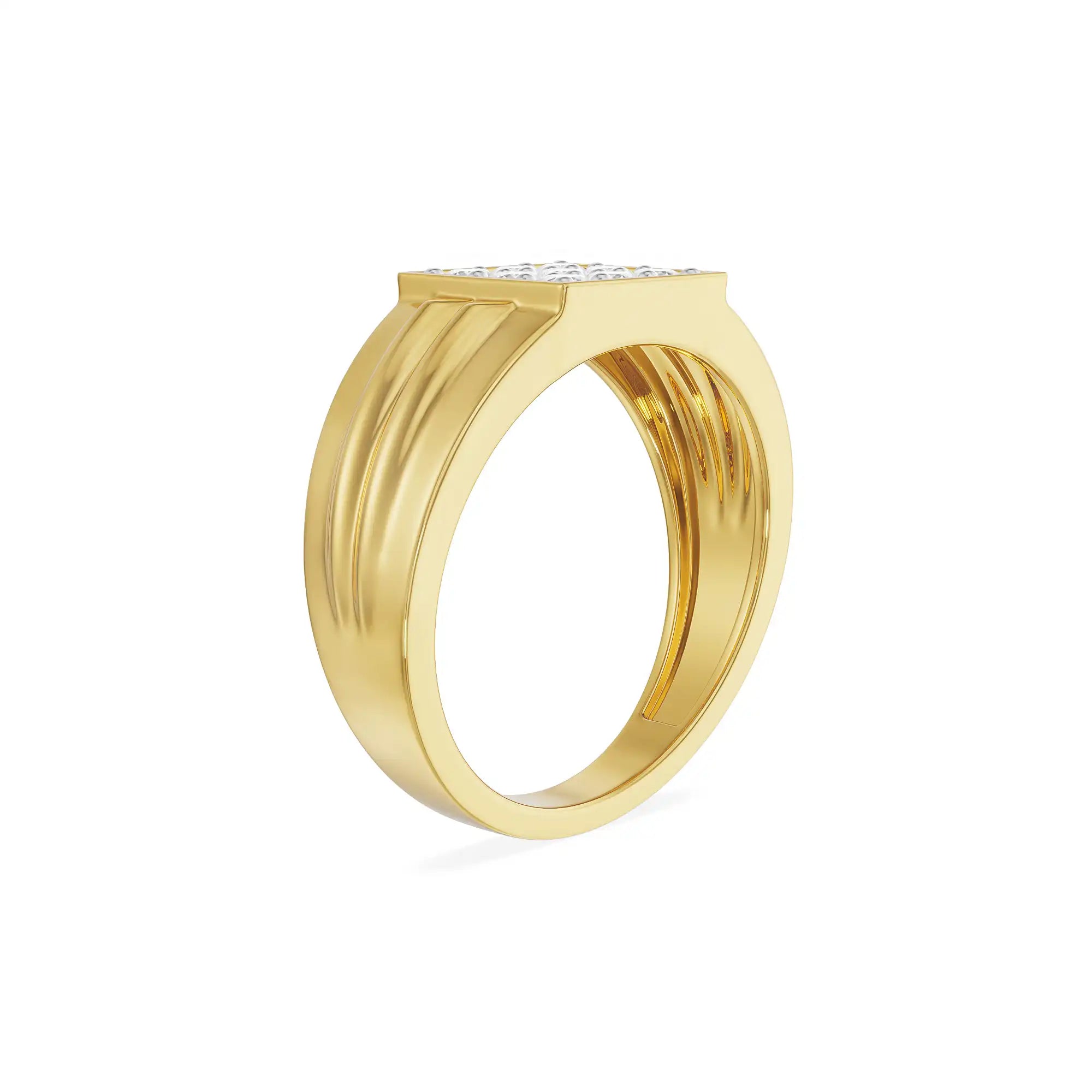 Warton Clustered Diamond Band Right view