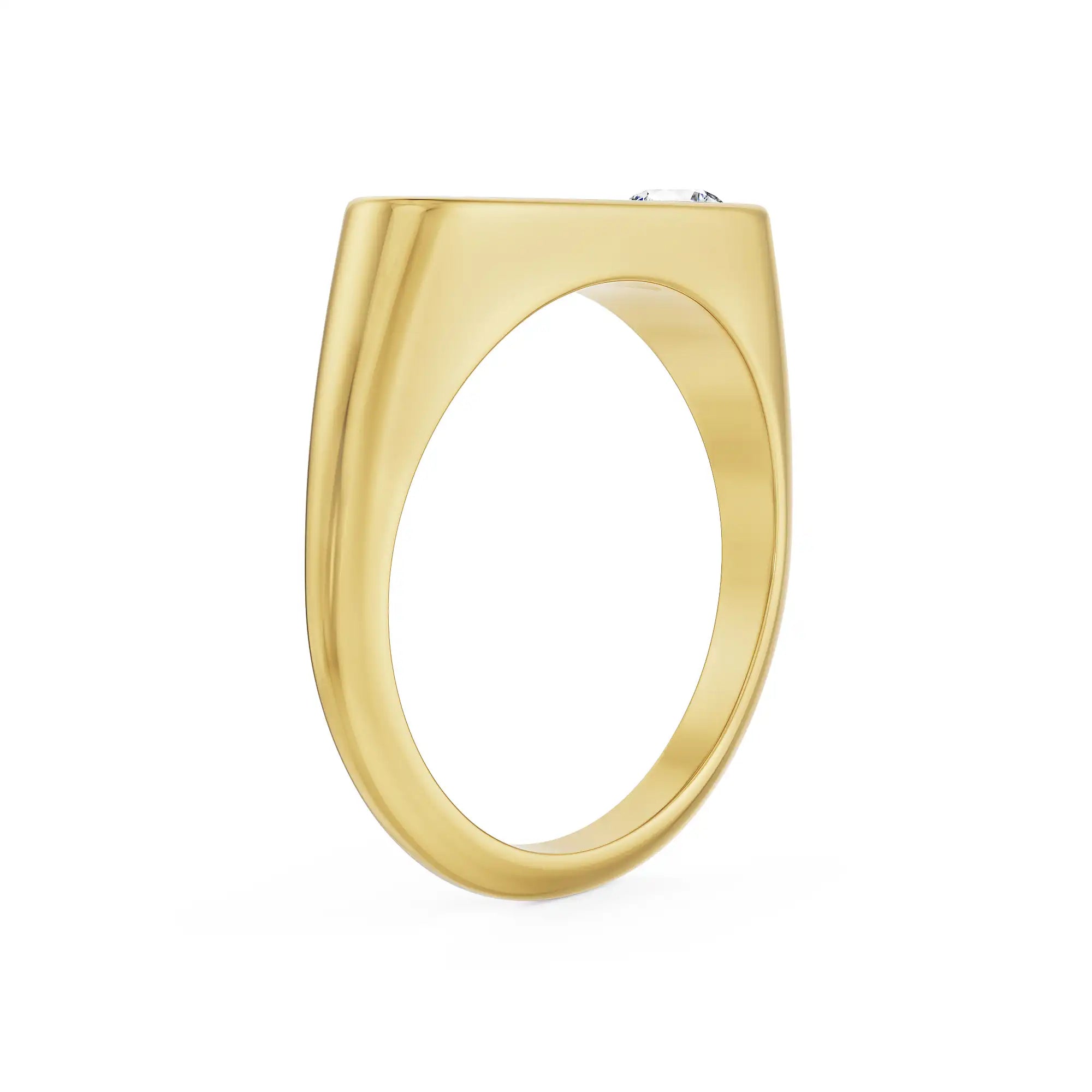 Singular Spark Lab Grown Diamond Ring - side view