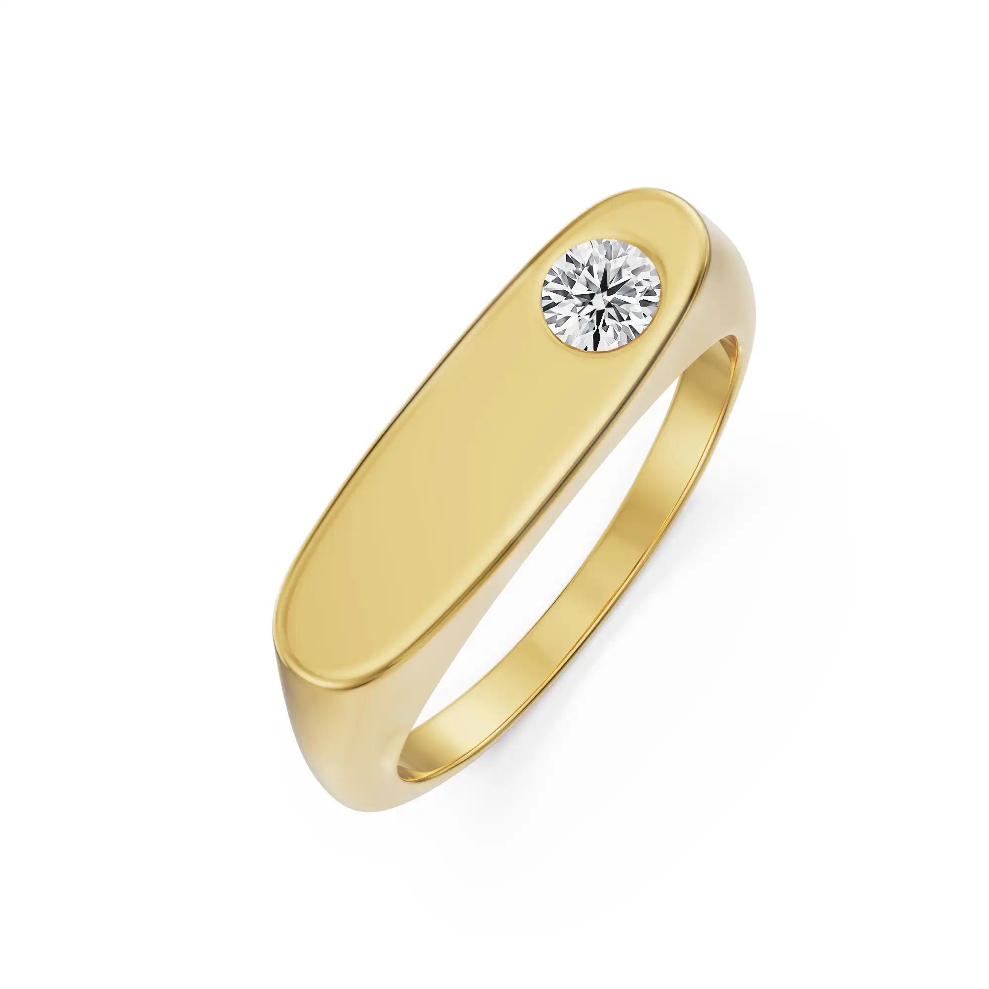 Singular Spark Lab Grown Diamond Ring - top view