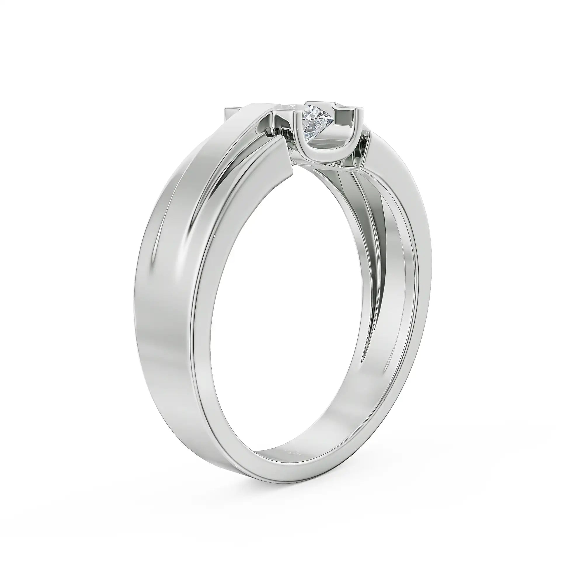 Bold Crest Lab Grown Diamond Ring for Men