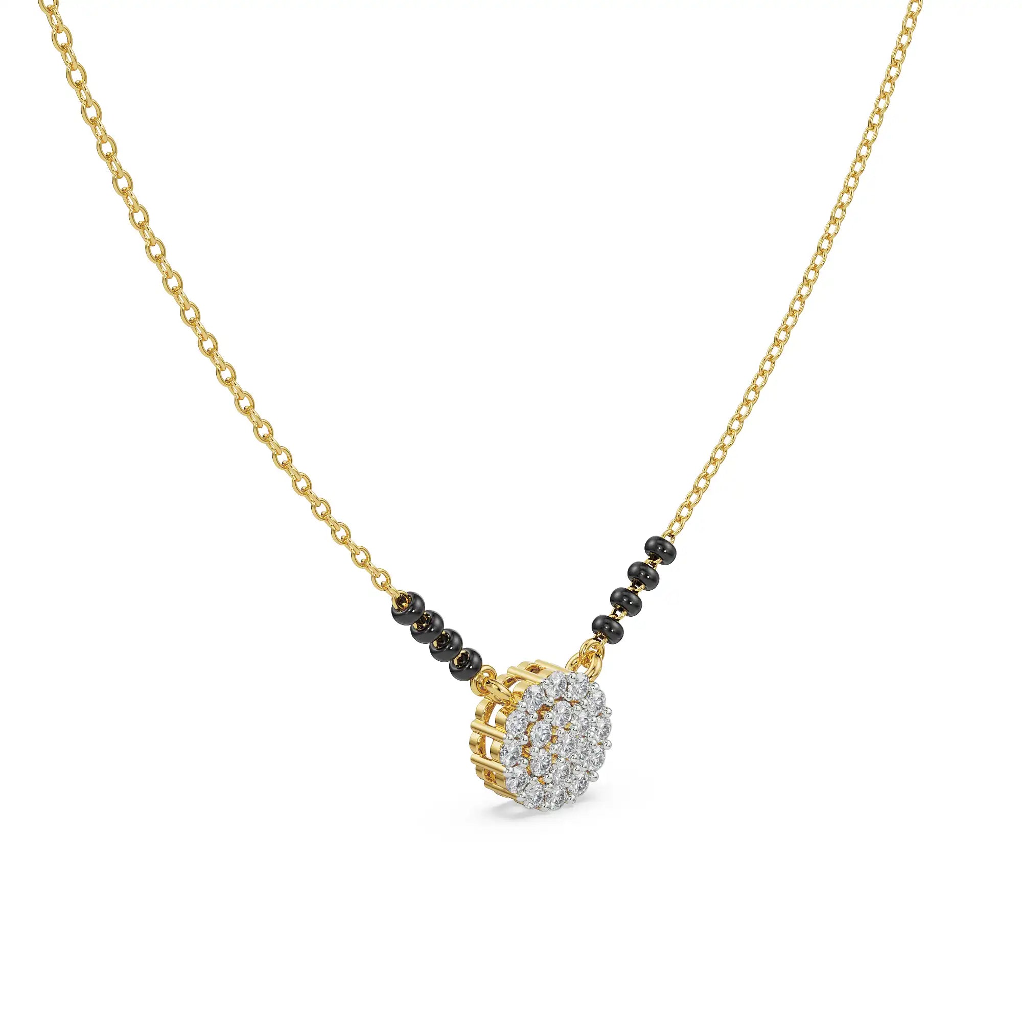 Aanya Diamond Mangalsutra Side View