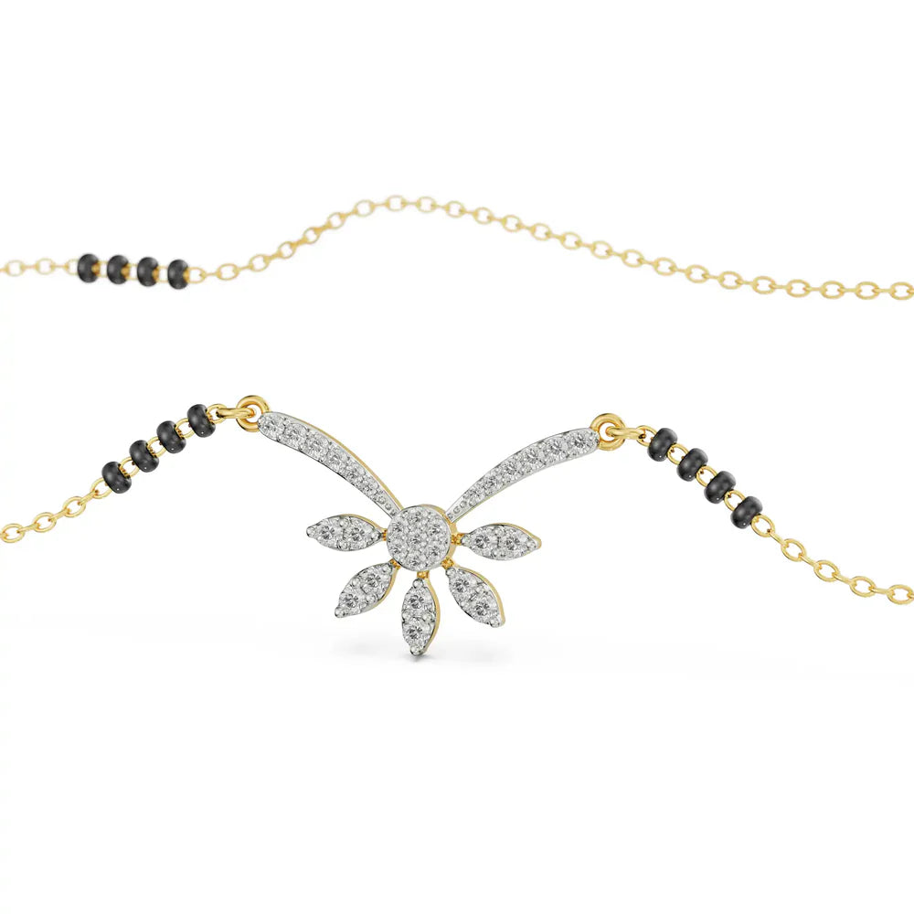 Aayat Lab Grown Diamond Mangalsutra 9KT
