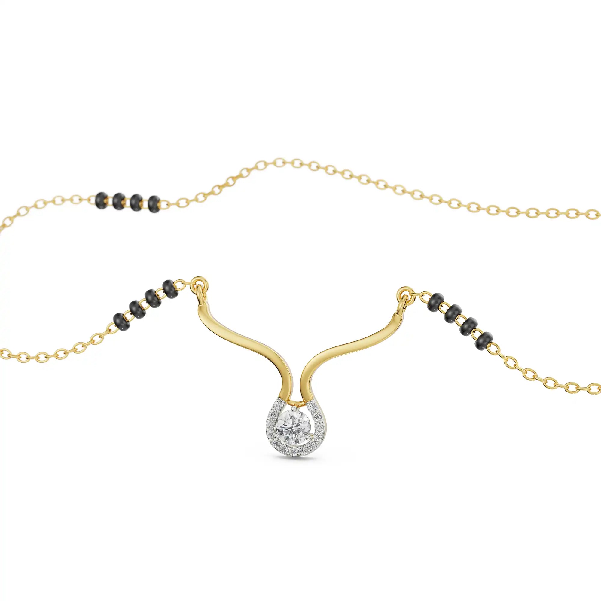 Keerat Diamond Mangalsutra Prospective View