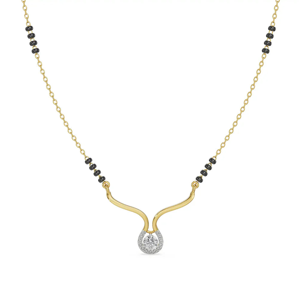 Keerat Lab Grown Diamond Mangalsutra 9KT