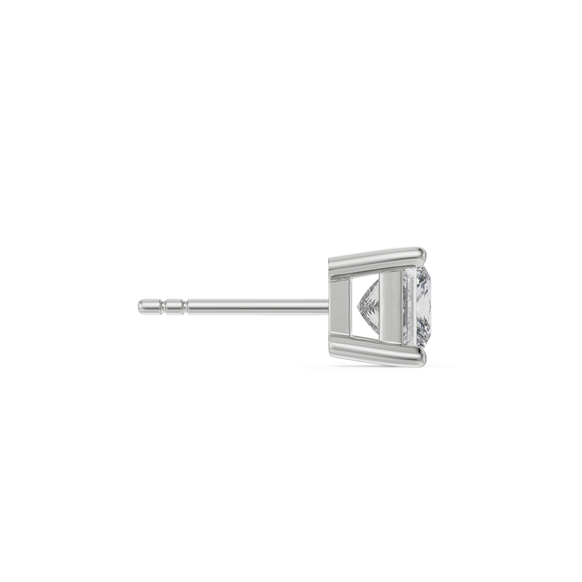 Kian Lab Grown Diamond Solitaire Studs for Men - Side View