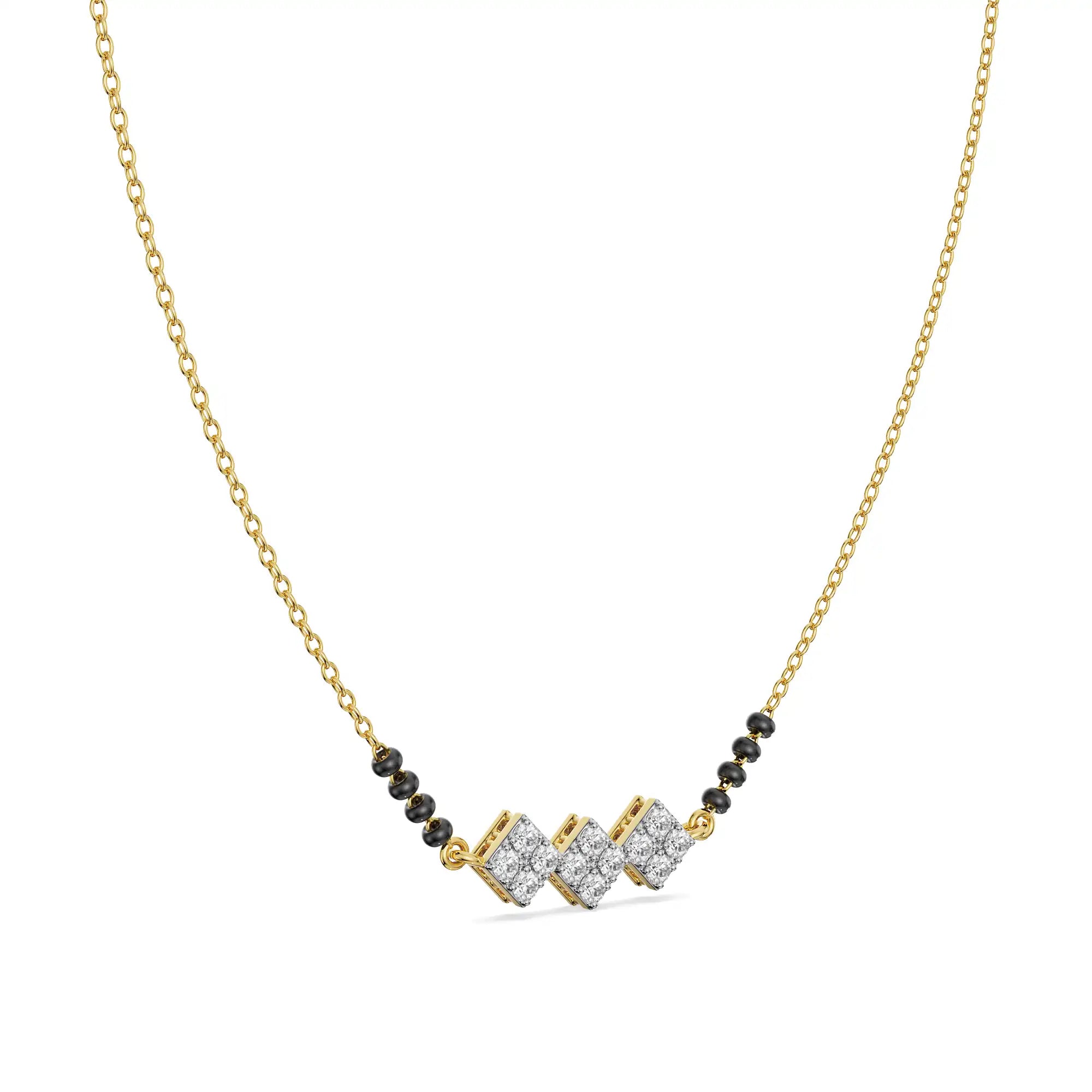 Reet Diamond Mangalsutra Side View