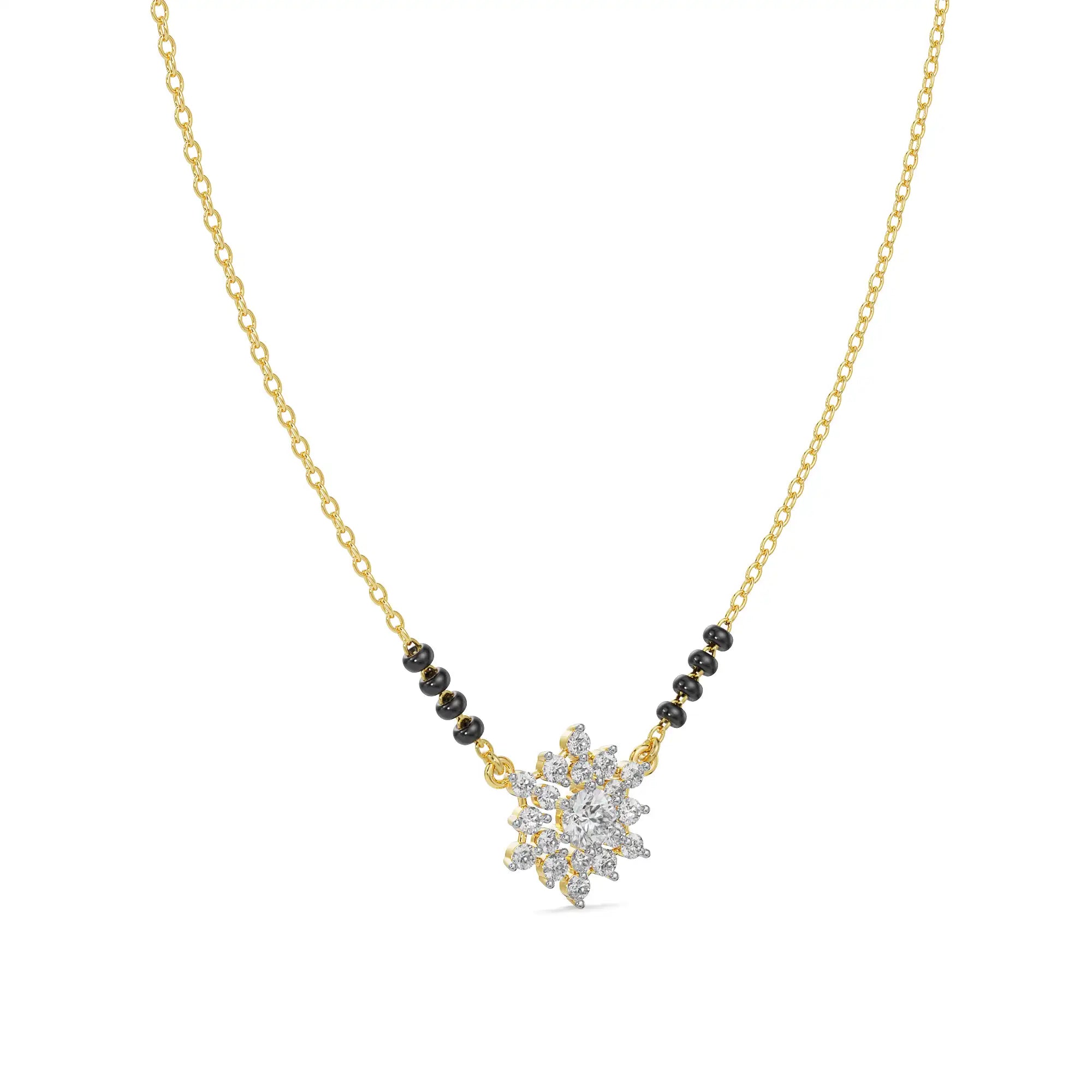 Seher Diamond Mangalsutra Right View