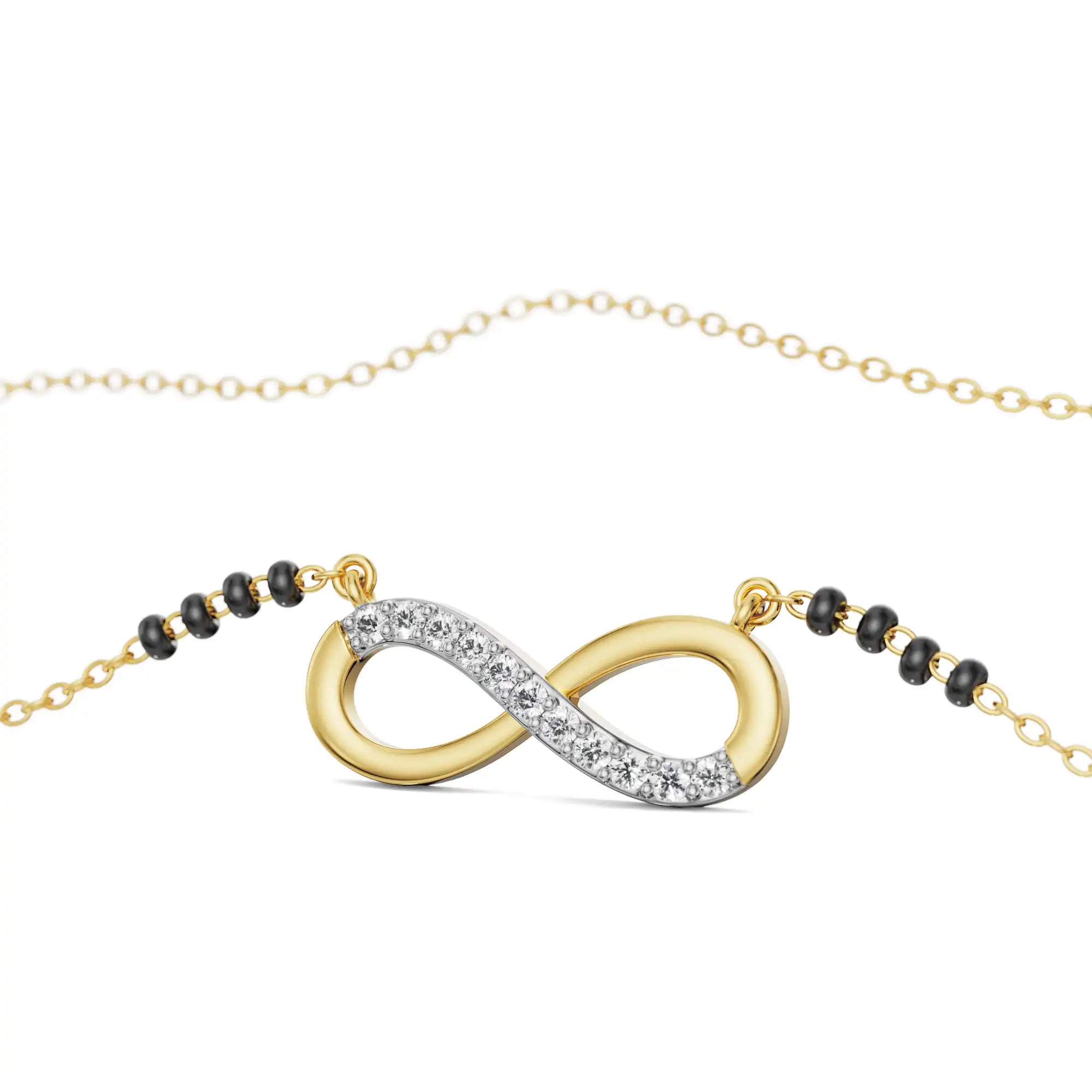 Infinity Diamond Mangalsutra Prospective View