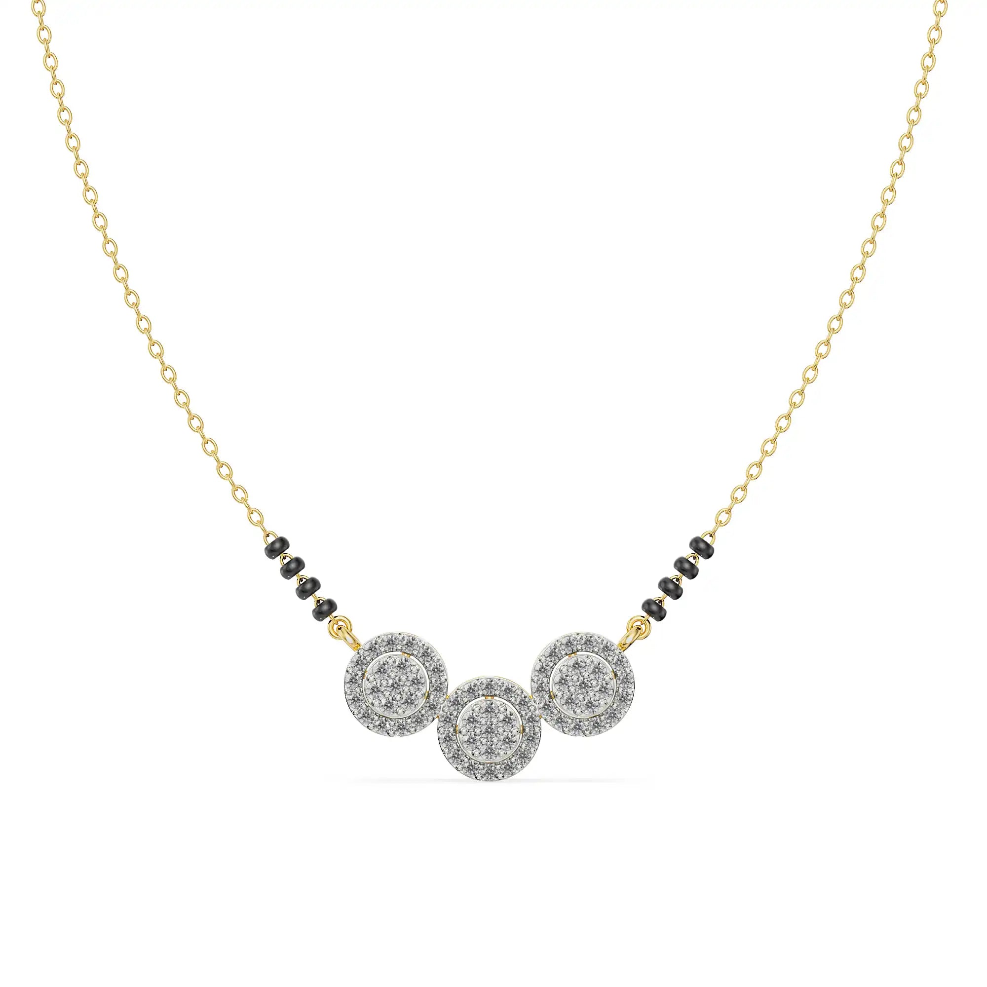 Reeha Diamond Mangalsutra front View