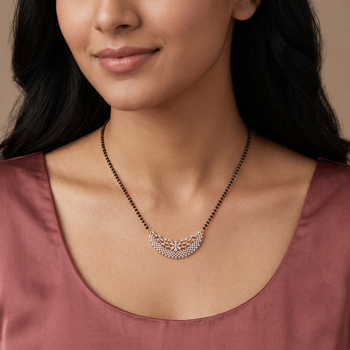 Meher Lab Grown Diamond Mangalsutra
