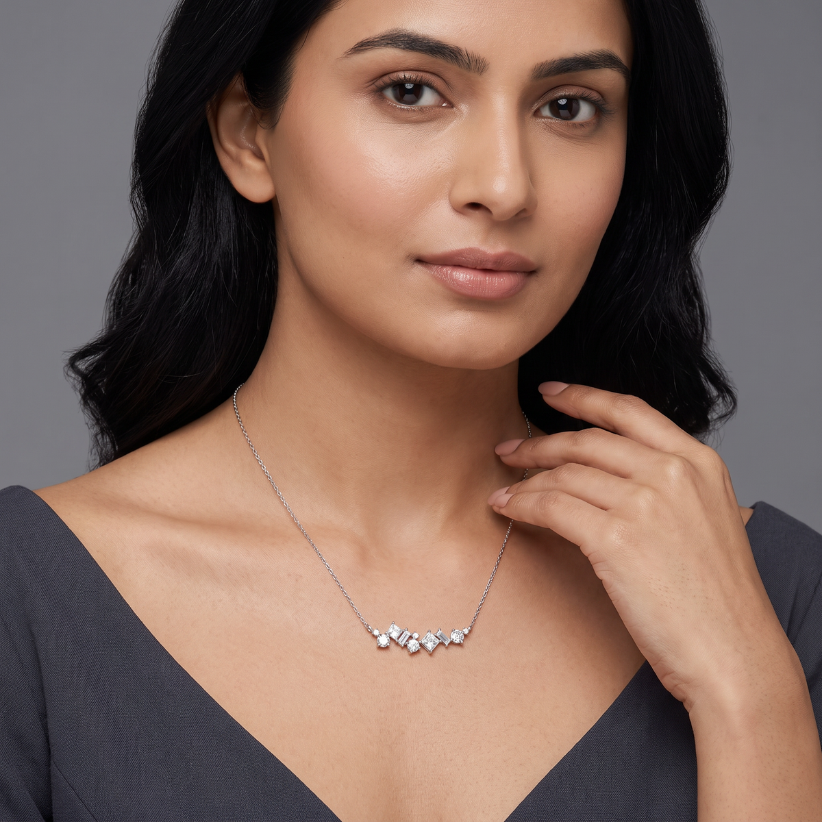 Twilight Shimmer Lab Grown Diamond Necklace