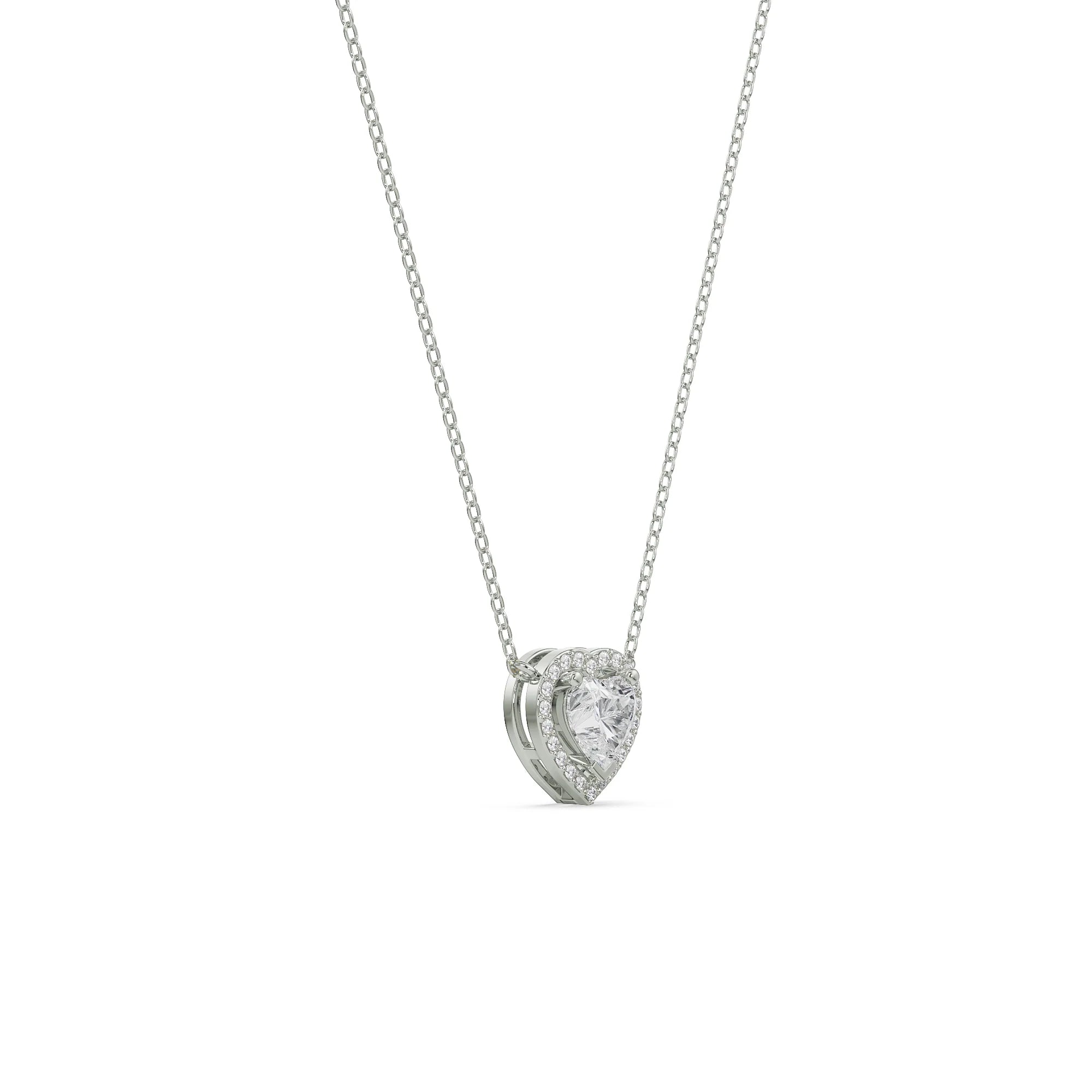 Solitaire Heart Lab Grown Diamond Necklace_in-stock
