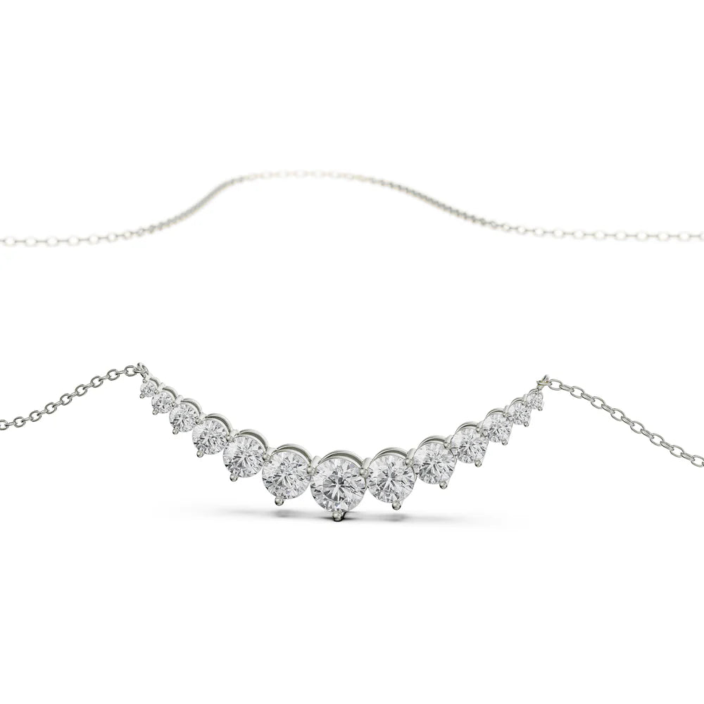 Eternity Round Lab Grown Diamond Necklace 9KT