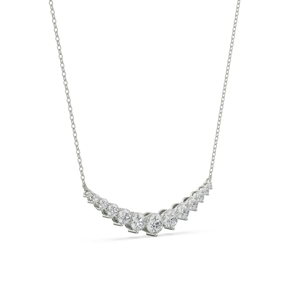 Eternity Round Lab Grown Diamond Necklace 9KT